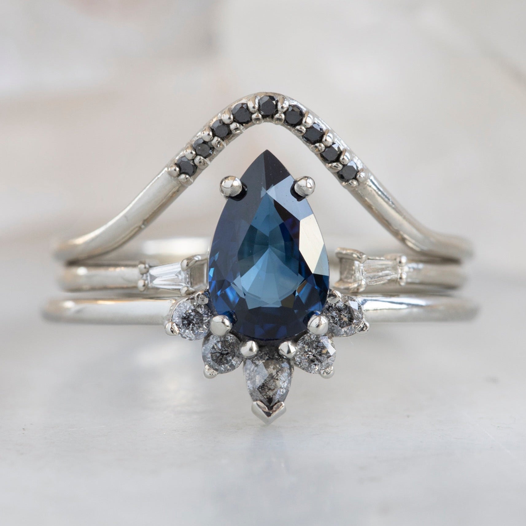 Alexis Russell  Engagement Rings The Aster Ring | Build Your Own Pear Sapphire Engagement Ring