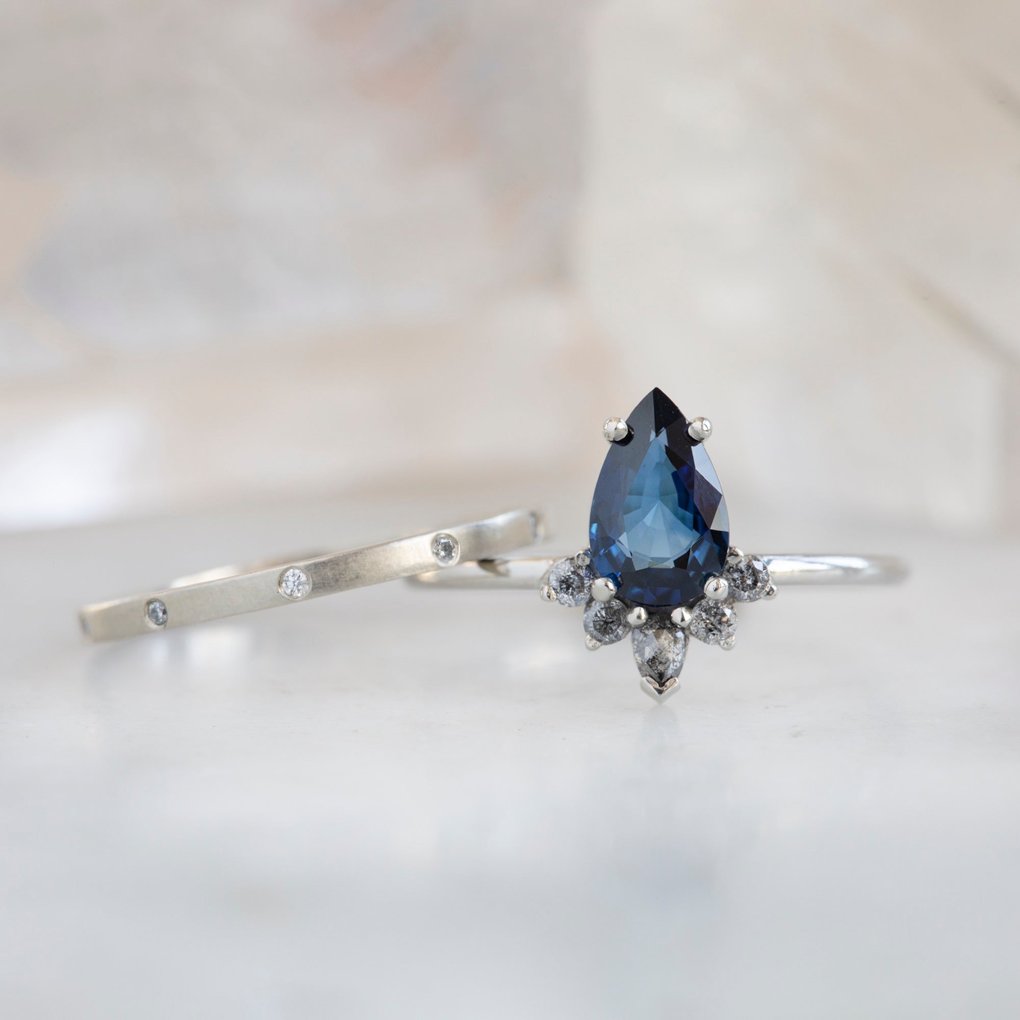 Alexis Russell  Engagement Rings The Aster Ring | Build Your Own Pear Sapphire Engagement Ring