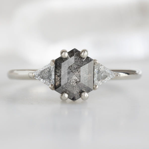 Alexis Russell  Engagement Rings The Jade Ring | Build Your Own Hexagon Black Diamond Engagement Ring