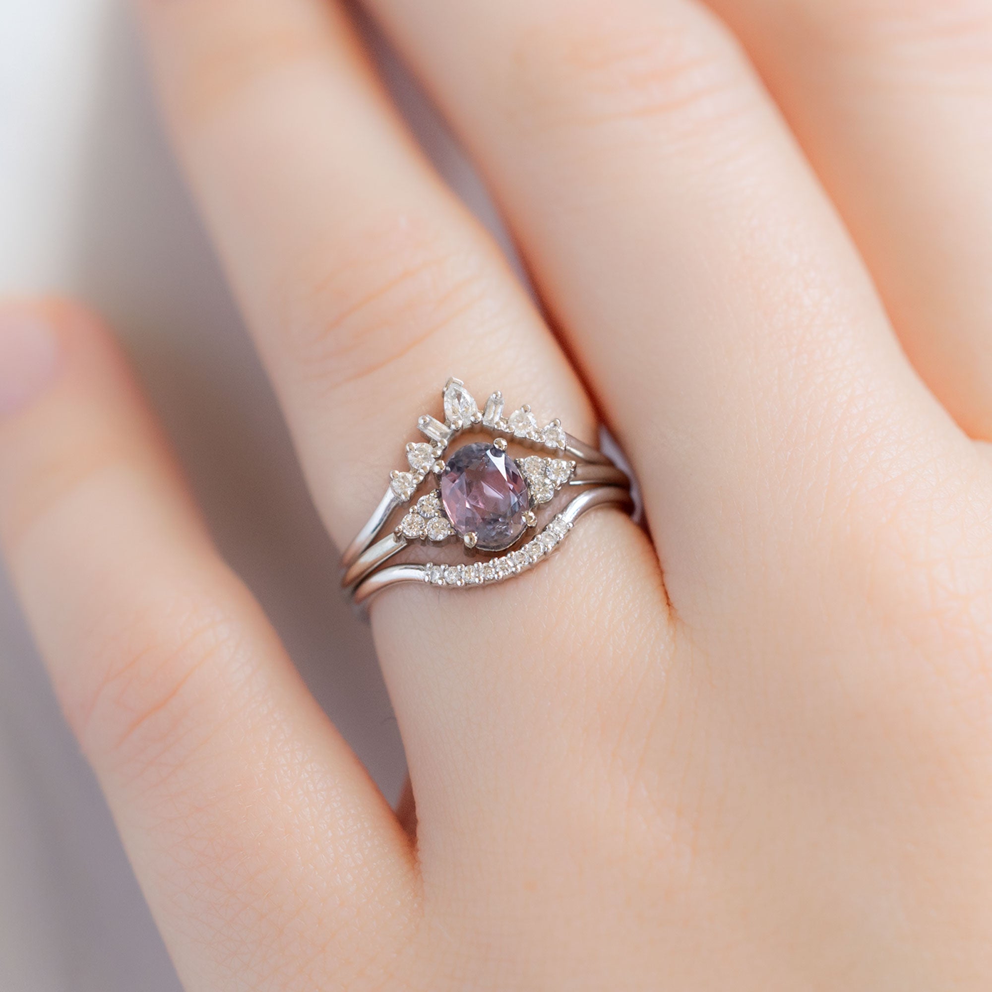 Alexis Russell  Engagement Rings The Ivy Ring | Build Your Own Oval Colored Sapphire Engagement Ring