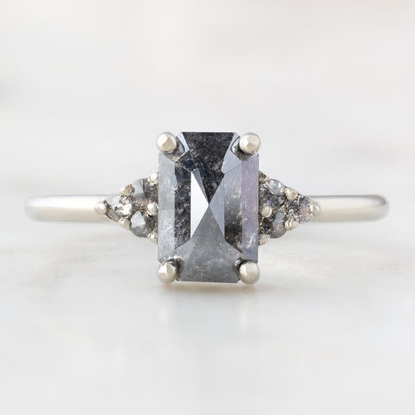 Alexis Russell  Engagement Rings The Ivy Ring | Build Your Own Emerald Cut Black Diamond Engagement Ring