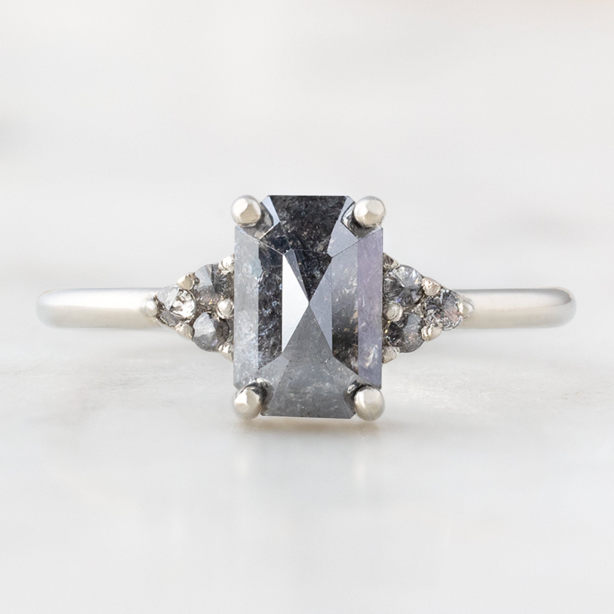 Alexis Russell  Engagement Rings The Ivy Ring | Build Your Own Emerald Cut Black Diamond Engagement Ring