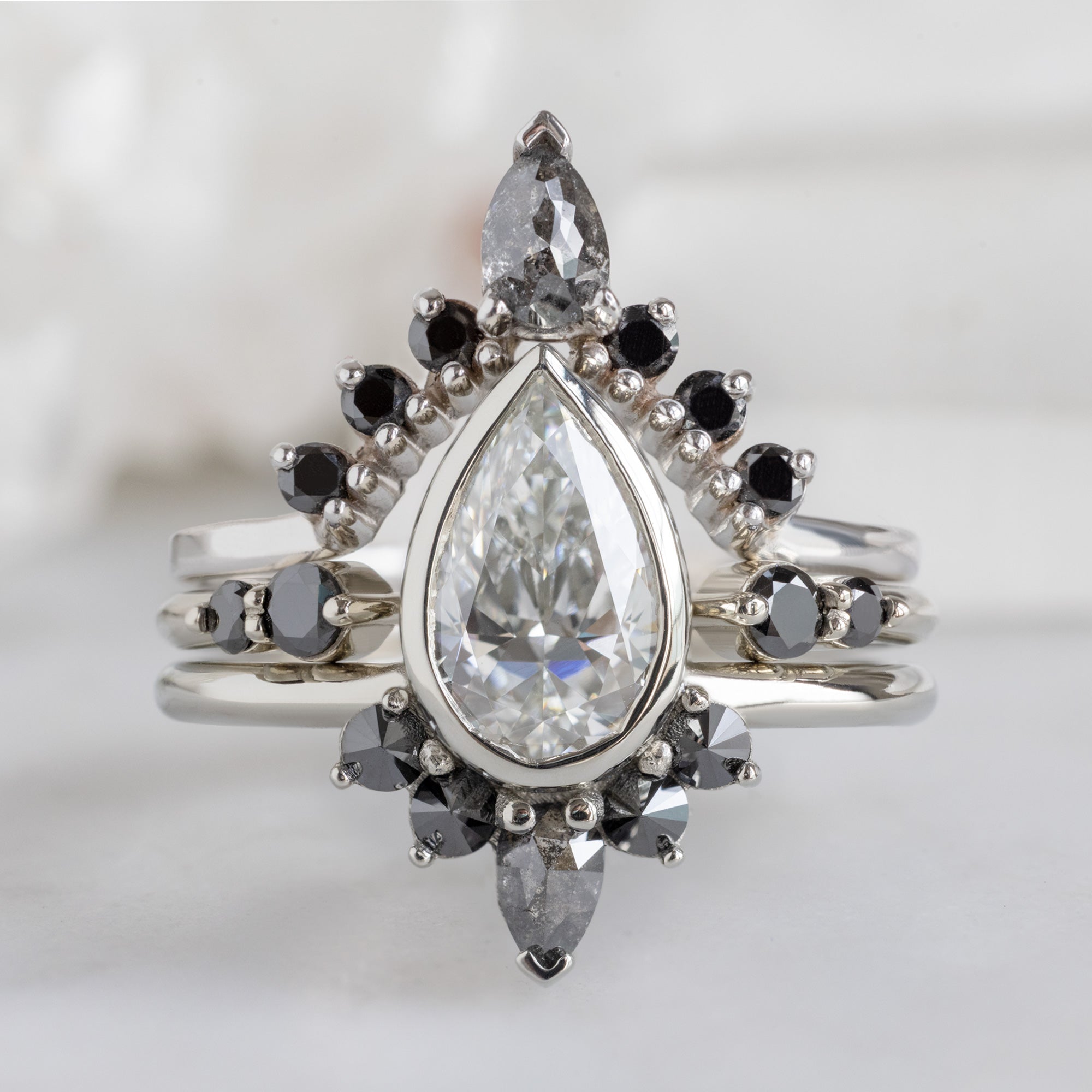 buy:pear-black-diamond-sunburst-stacking-band-14k-gold,the-luxe-open-cuff-black-round-diamond-stacking-band-yellow-rose-or-white-gold,the-aster-ring-1-22ct-lab-grown-pear-white-diamond-in-14k-white-gold