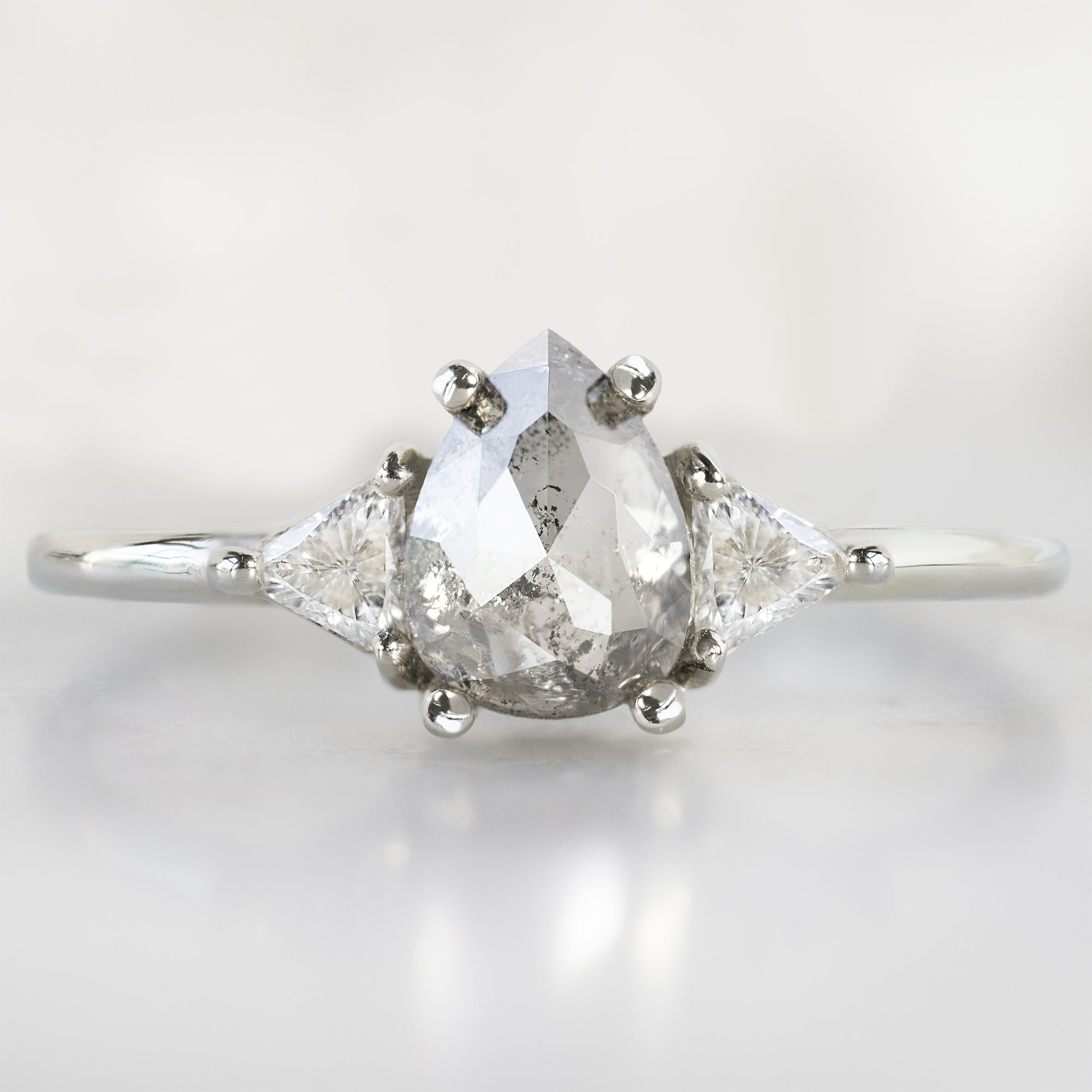 Alexis Russell  Engagement Rings The Jade Ring | Build Your Own Pear Salt and Pepper Diamond Engagement Ring