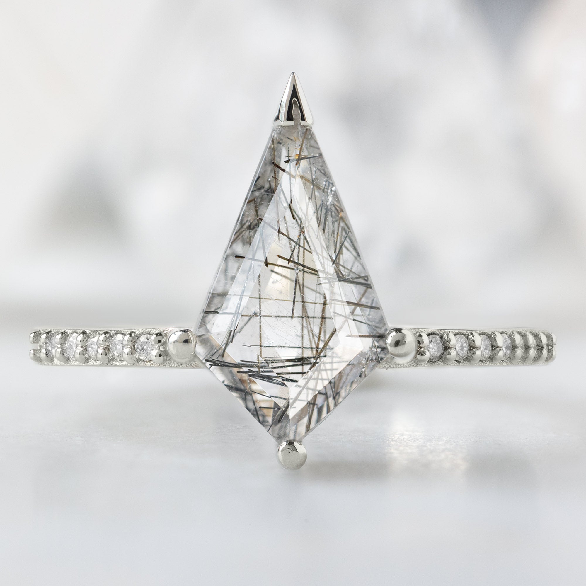 Alexis Russell  Engagement Rings The Willow Ring | Build Your Own Kite Tourmaline in Quartz Engagement Ring