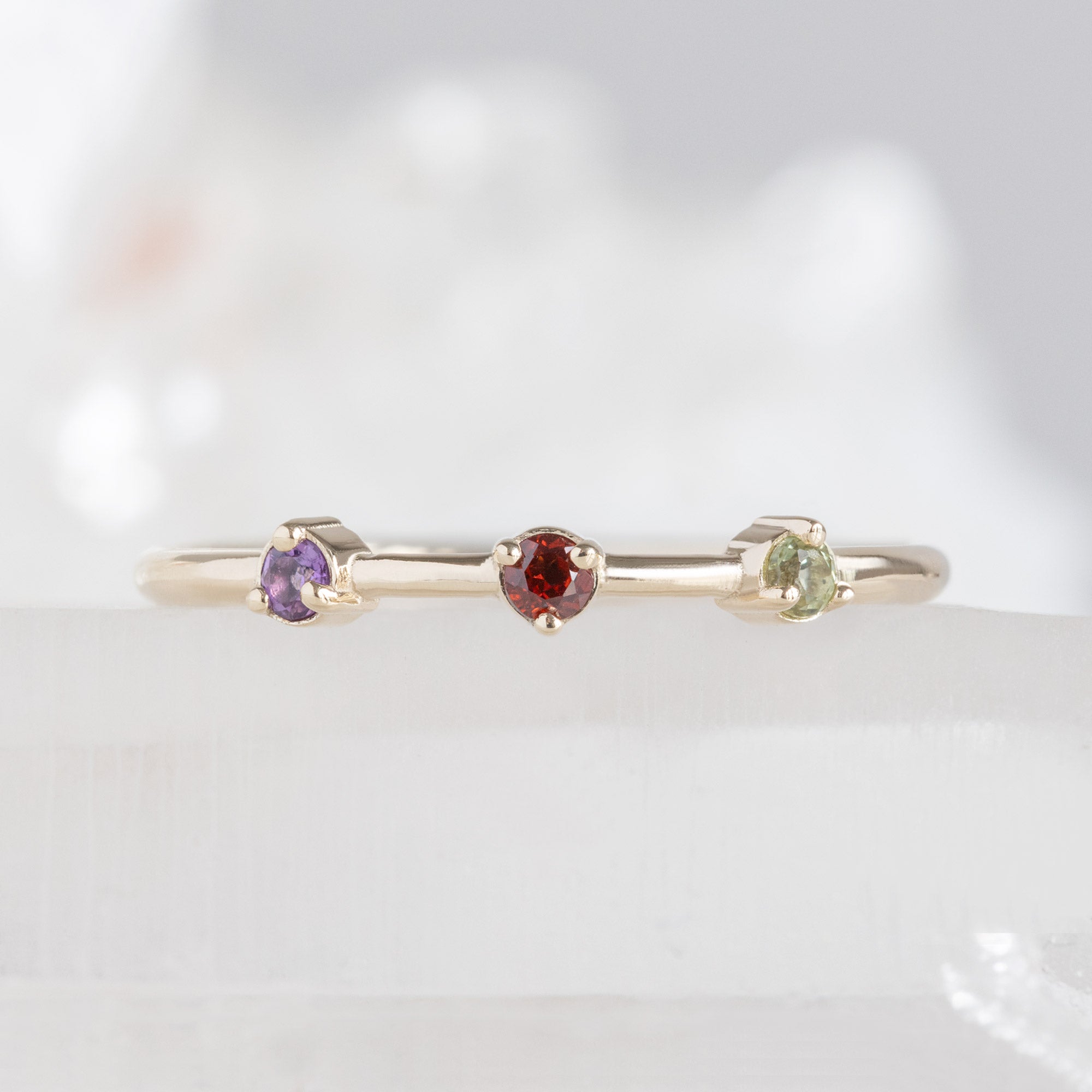 Alexis Russell Rings The Custom Multi-Birthstone Ring | 3 Stones