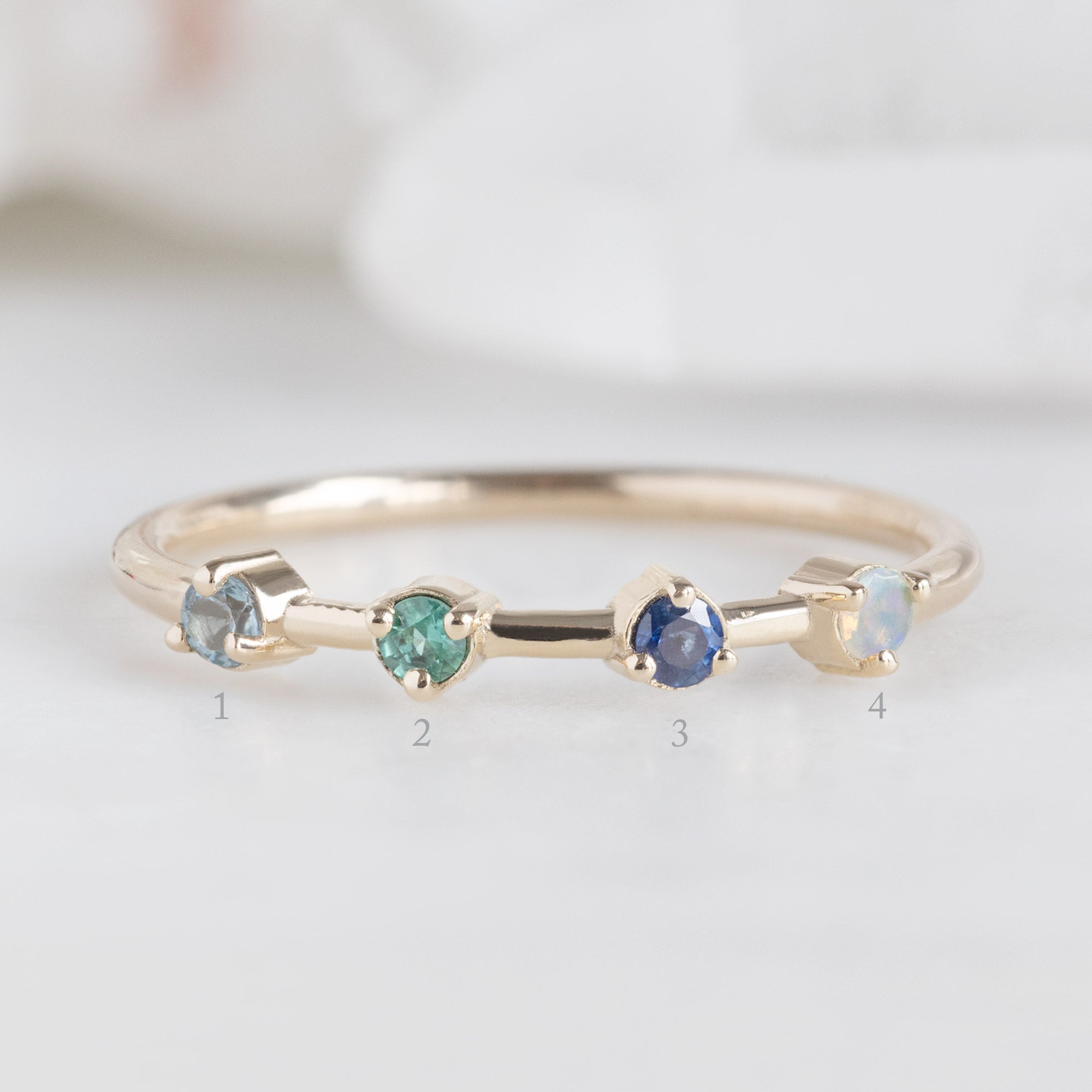 Alexis Russell Rings The Custom Multi-Birthstone Ring | 4 Stones