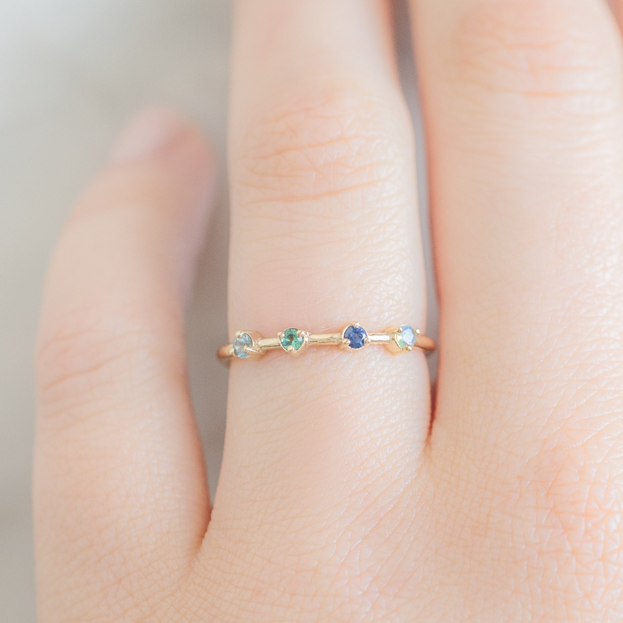 Alexis Russell Rings The Custom Multi-Birthstone Ring | 4 Stones