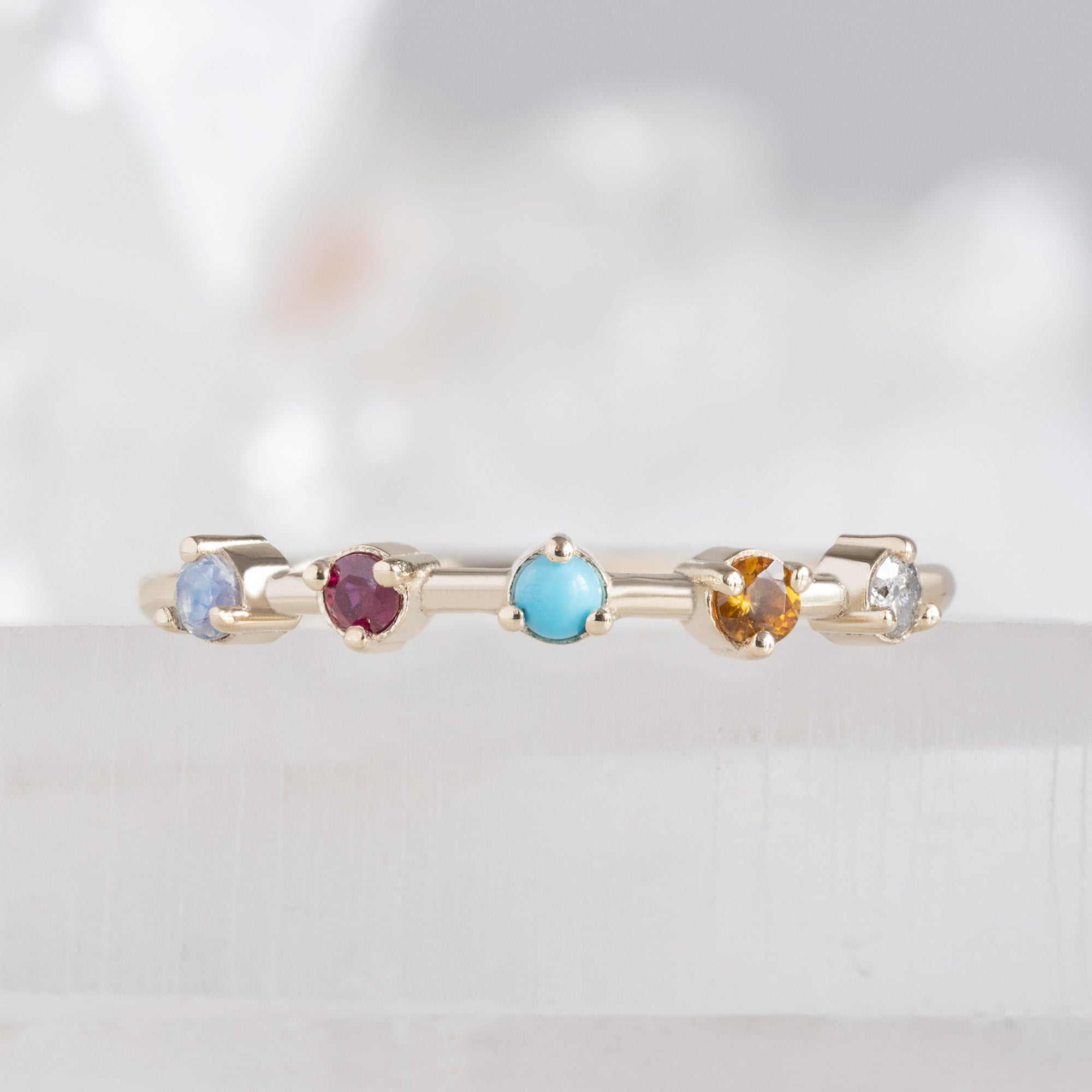 Alexis Russell Rings The Custom Multi-Birthstone Ring | 5 Stones