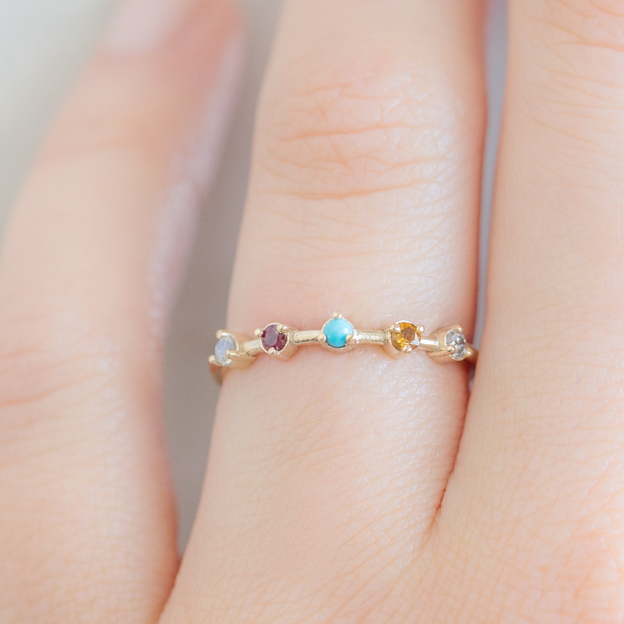 Alexis Russell Rings The Custom Multi-Birthstone Ring | 5 Stones