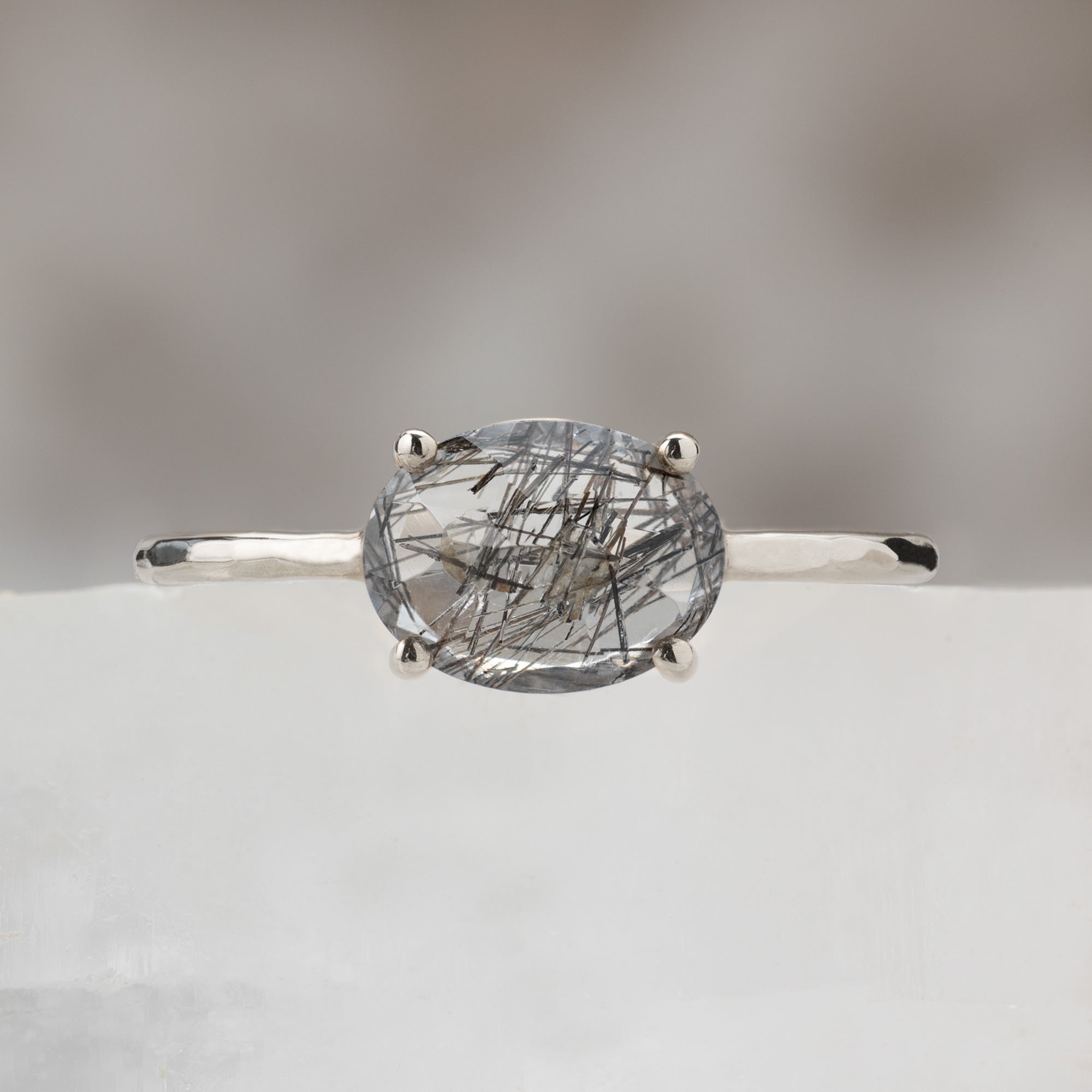Alexis Russell Rings The Tourmaline in Quartz Ring | Yellow, Rose, White or Sterling Silver