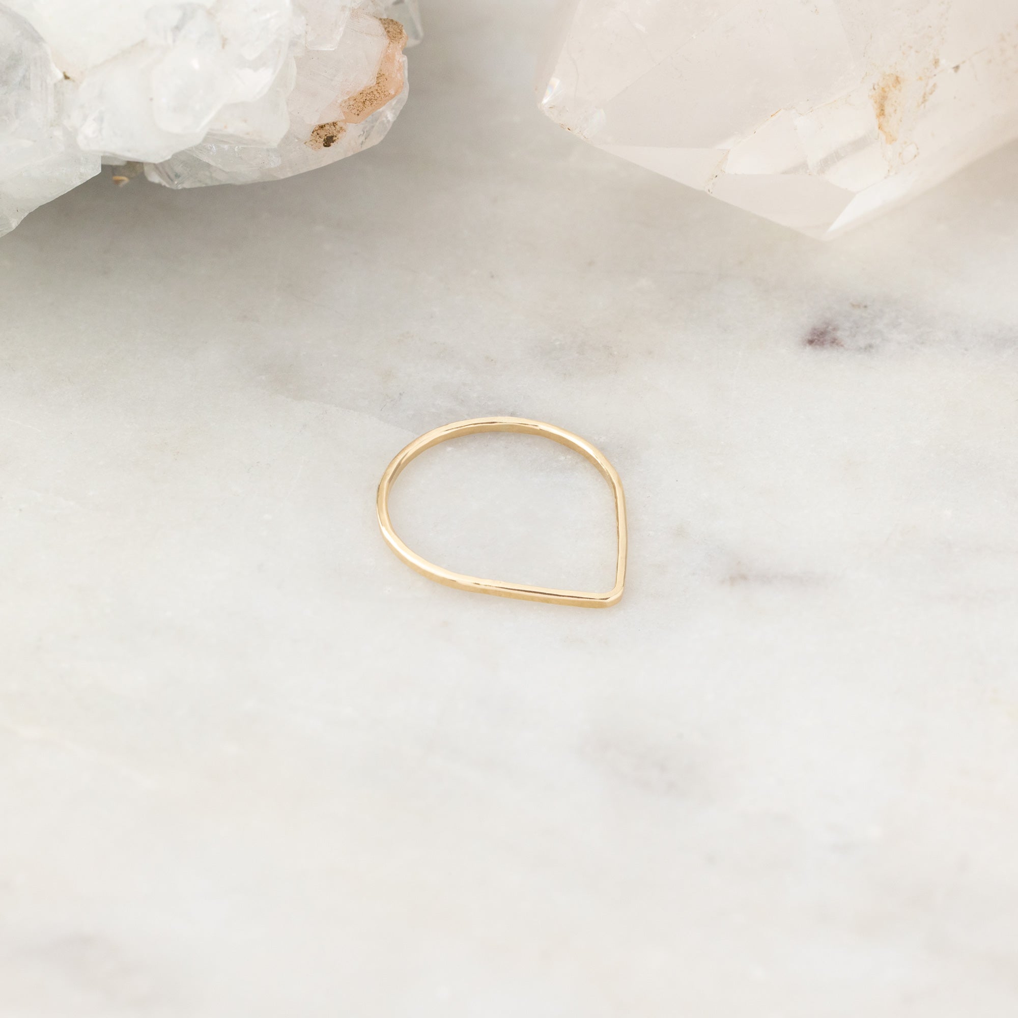 Alexis Russell Rings The Peak Stacking Ring | Yellow, Rose or Sterling Silver
