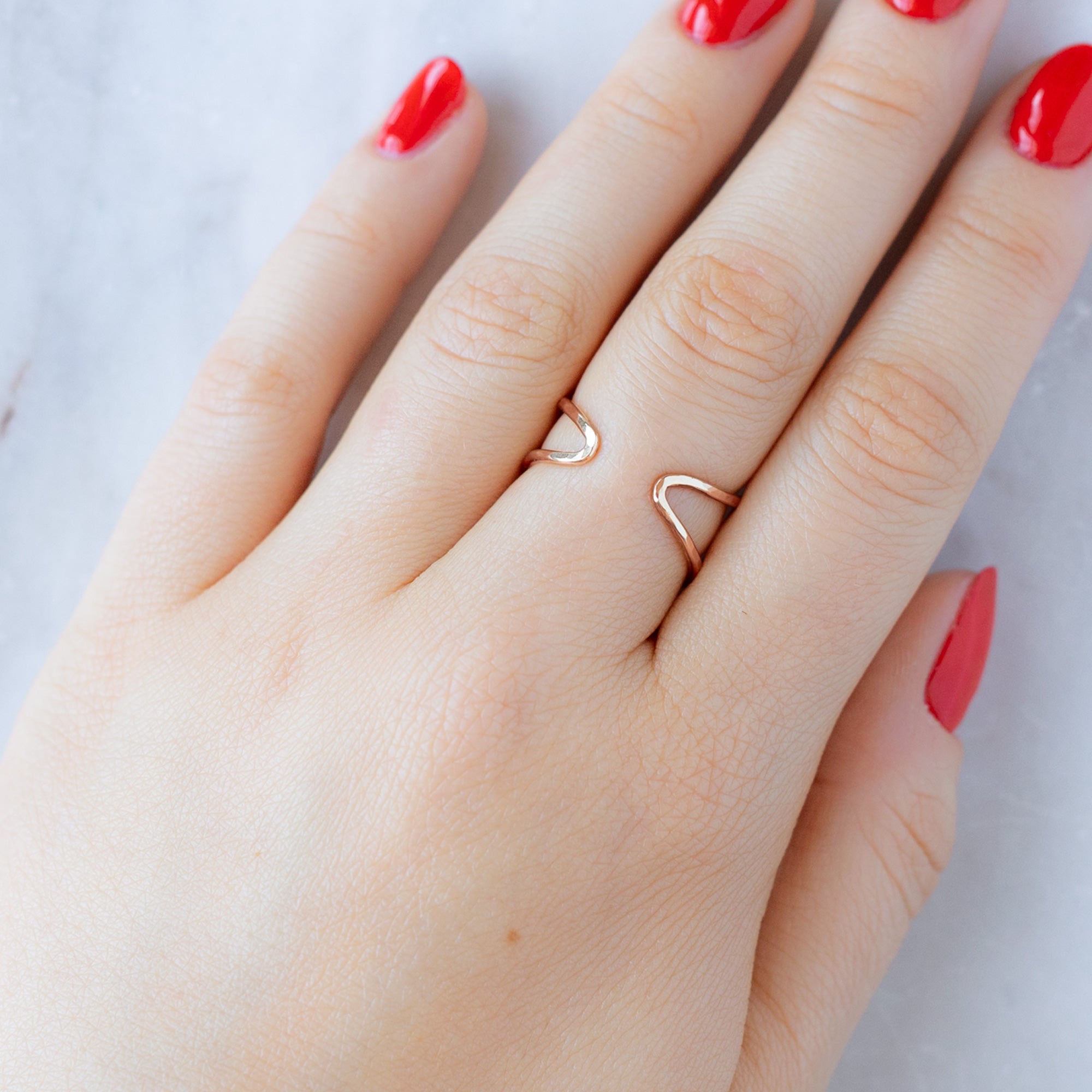 Alexis Russell Rings The Arrow Ring | Yellow, Rose, White or Sterling Silver