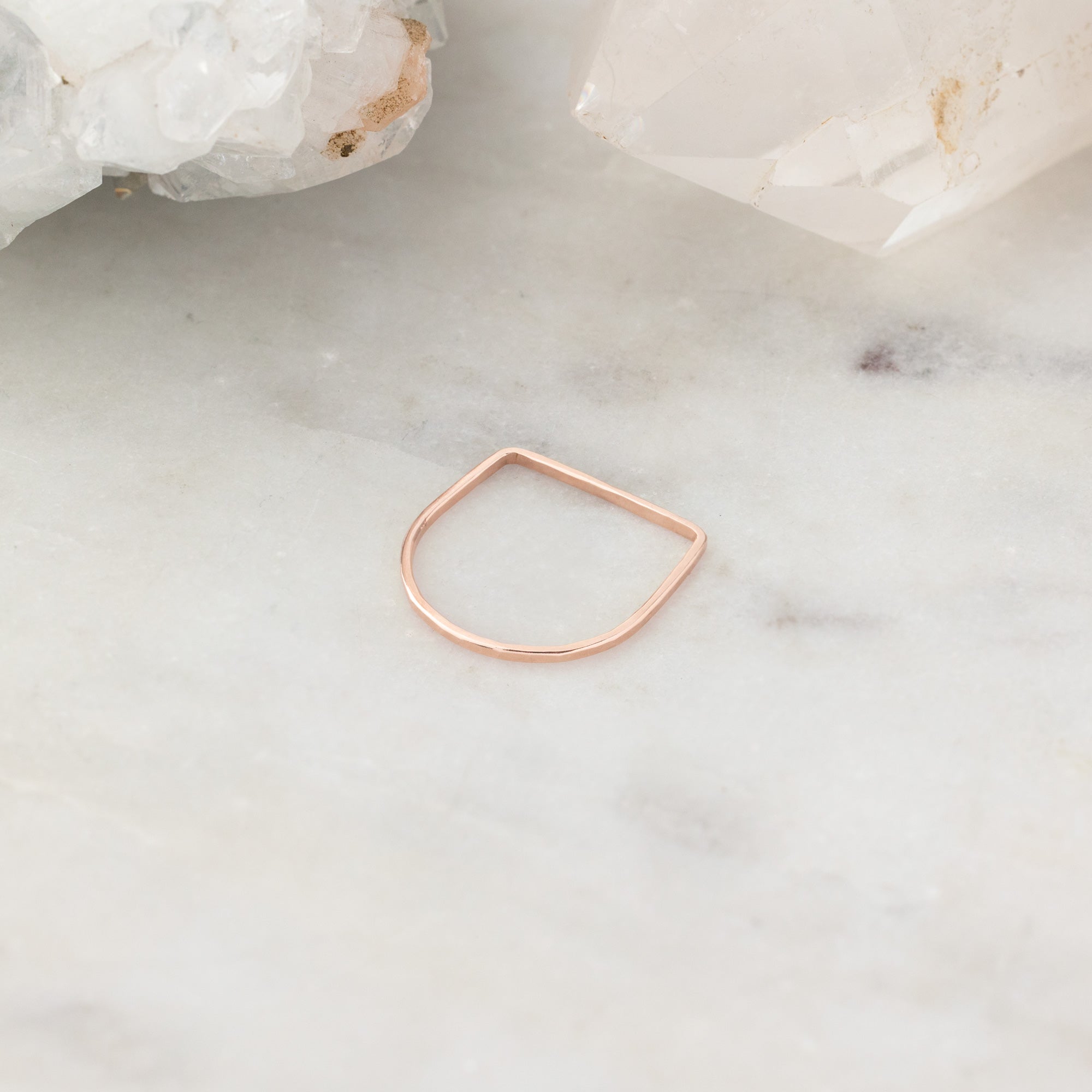 Alexis Russell Rings The Lune Stacking Ring | Yellow, Rose or Sterling Silver
