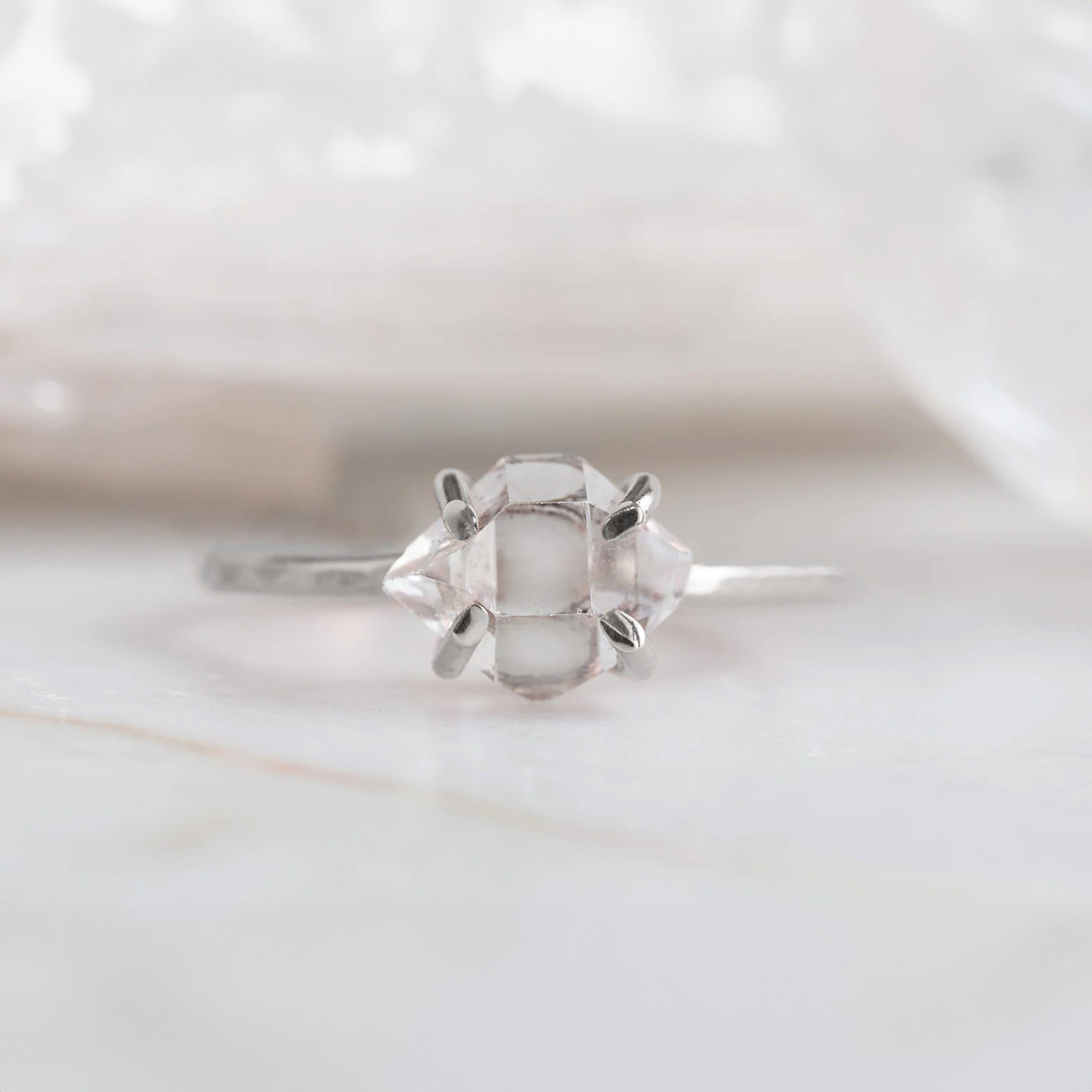 Alexis Russell Rings The Herkimer Diamond Ring | Sterling Silver