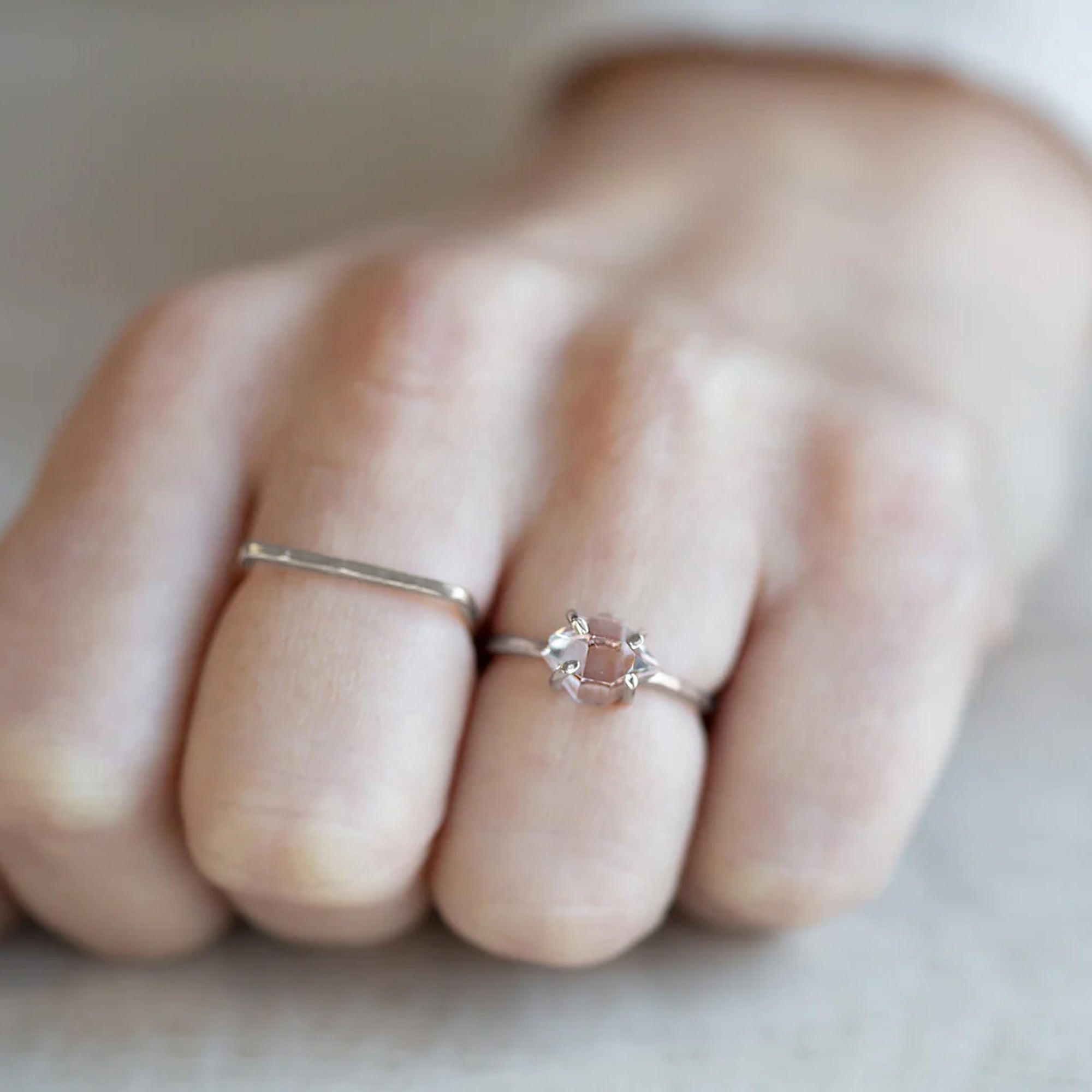 Alexis Russell Rings The Herkimer Diamond Ring | Sterling Silver
