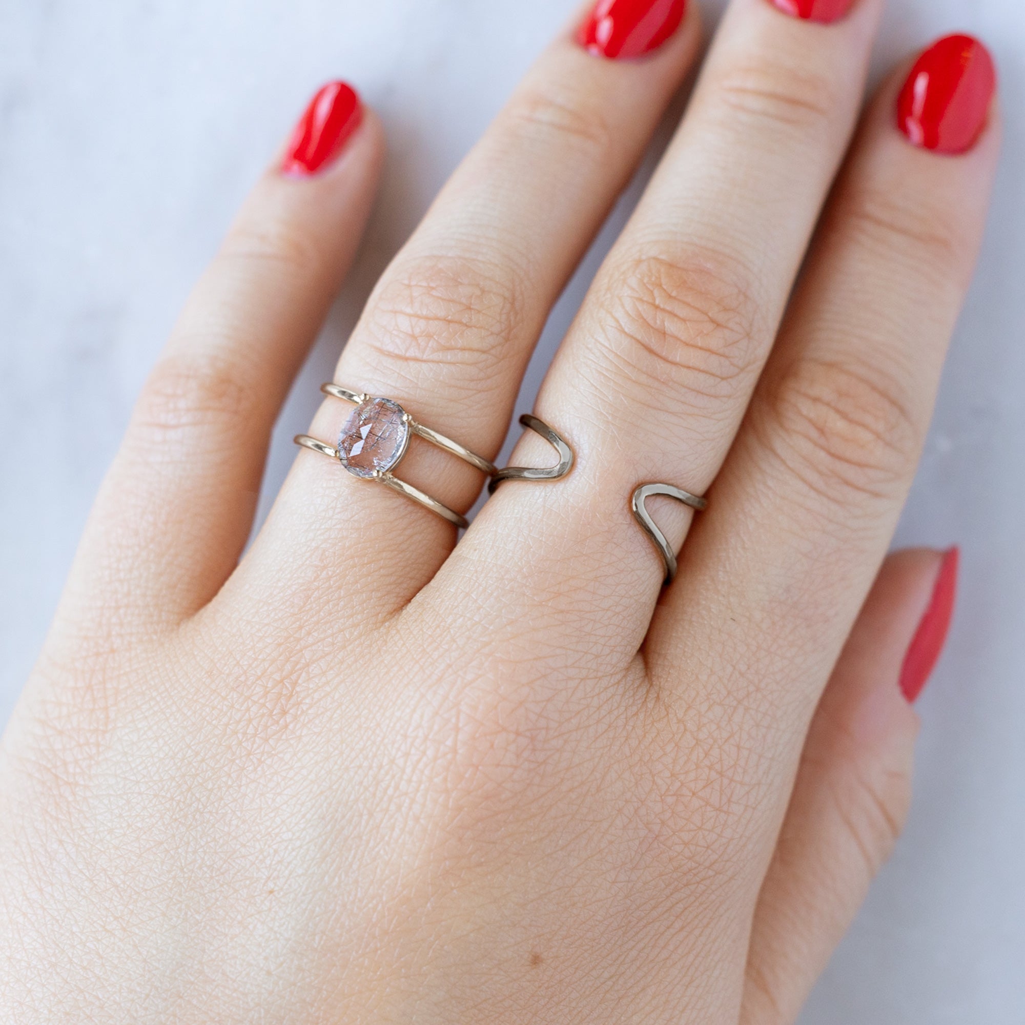 Alexis Russell Rings The Arrow Ring | Yellow, Rose, White or Sterling Silver