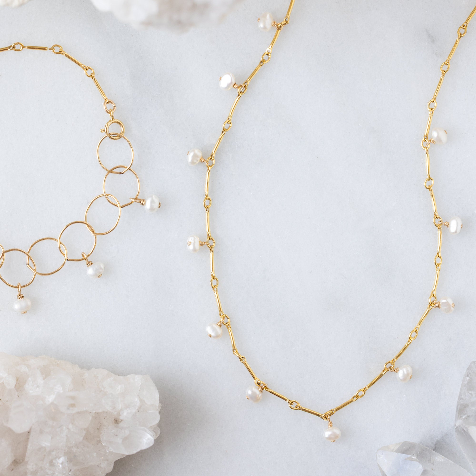 Alexis Russell  Fine Jewelry Sets Here for the (Pearl) Party Set | Yellow Gold