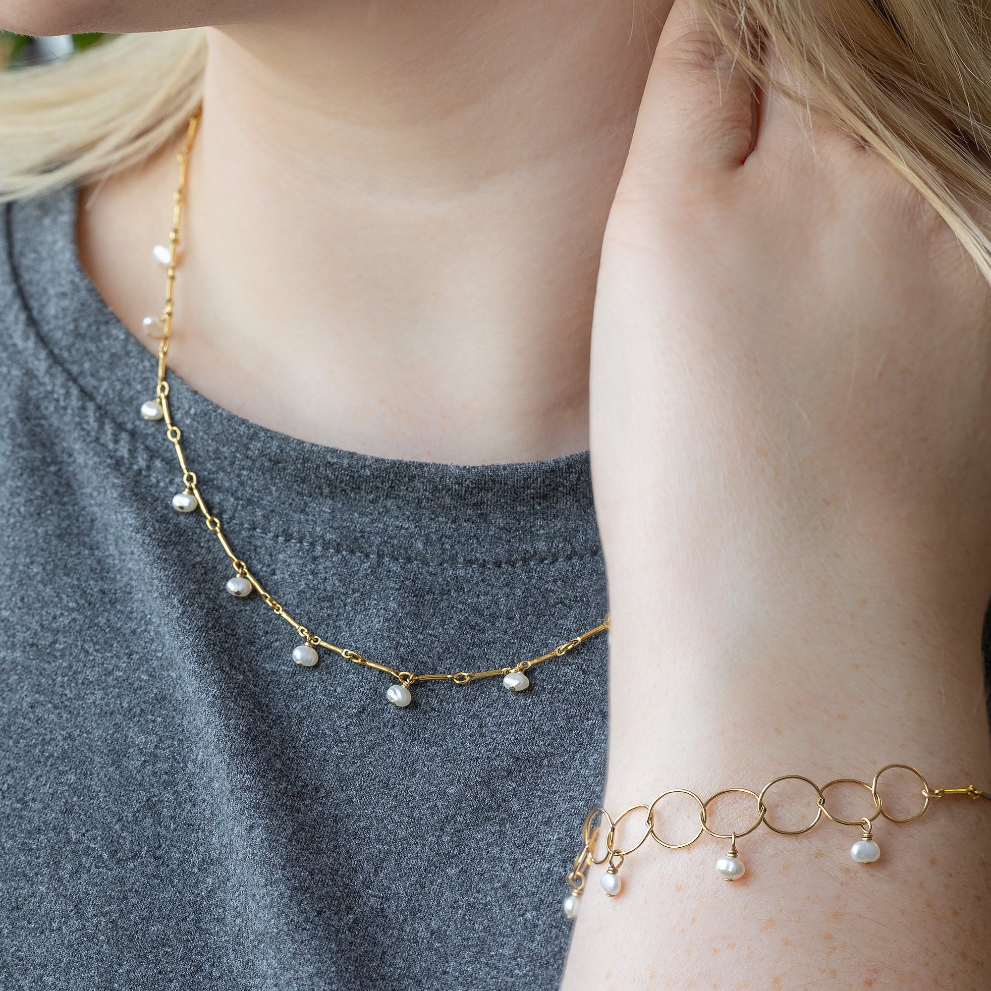 Alexis Russell  Fine Jewelry Sets Here for the (Pearl) Party Set | Yellow Gold