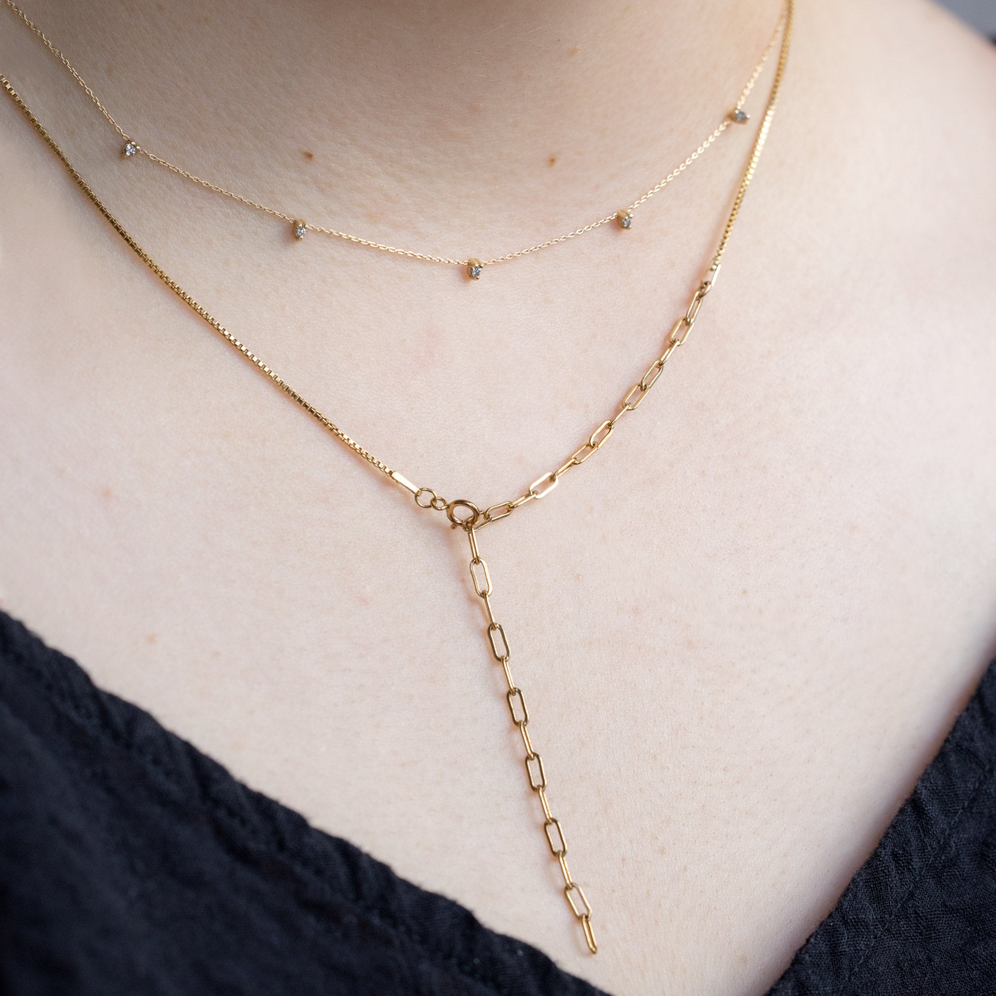 Alexis Russell  Jewelry Sets The Sunburst Chain Set | Yellow, Rose, White Gold / Sterling Silver