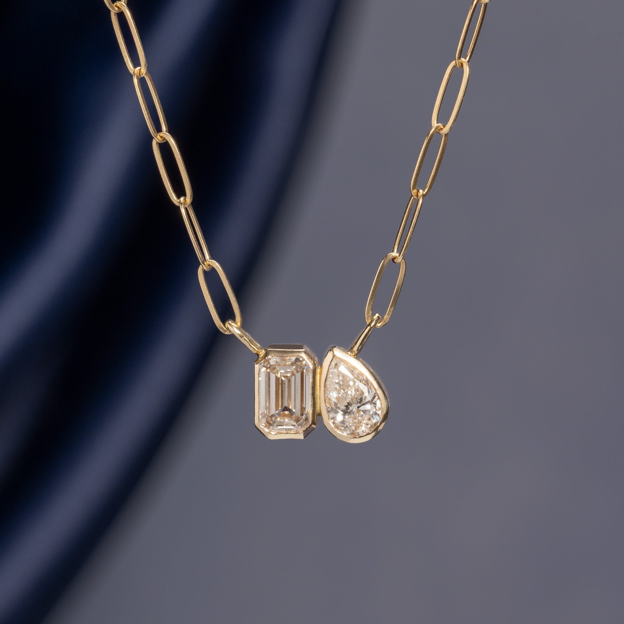 Alexis Russell  Necklaces The You and Me Diamond Necklace | Yellow Gold