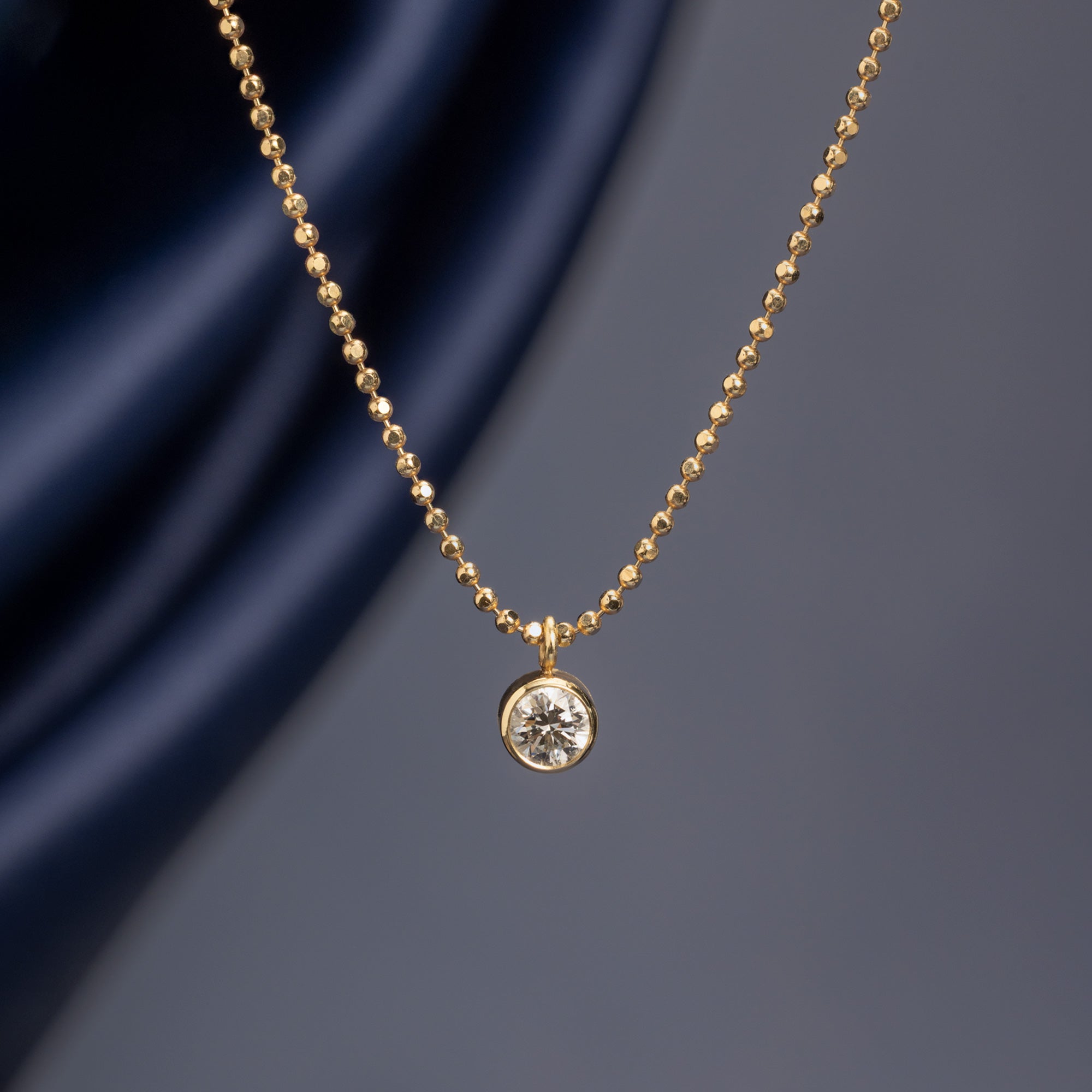 Alexis Russell  Necklaces 'Not Your Typical Solitaire' Diamond Necklace | Yellow Gold