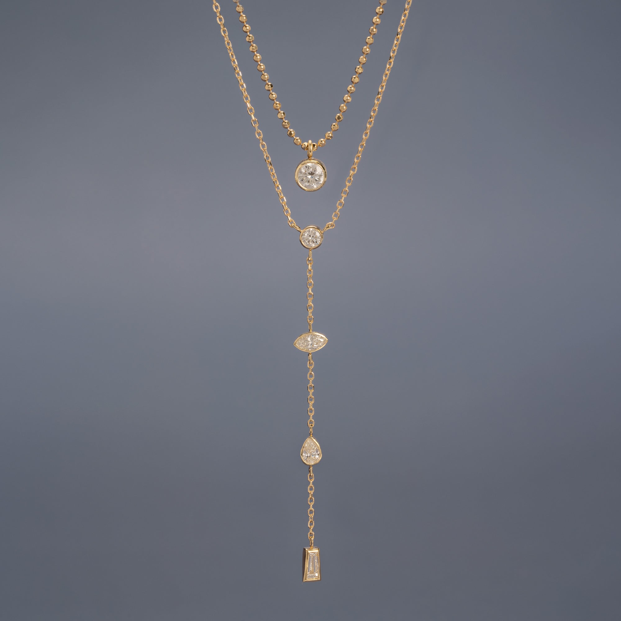 Alexis Russell  Necklaces 'Not Your Typical Solitaire' Diamond Necklace | Yellow Gold