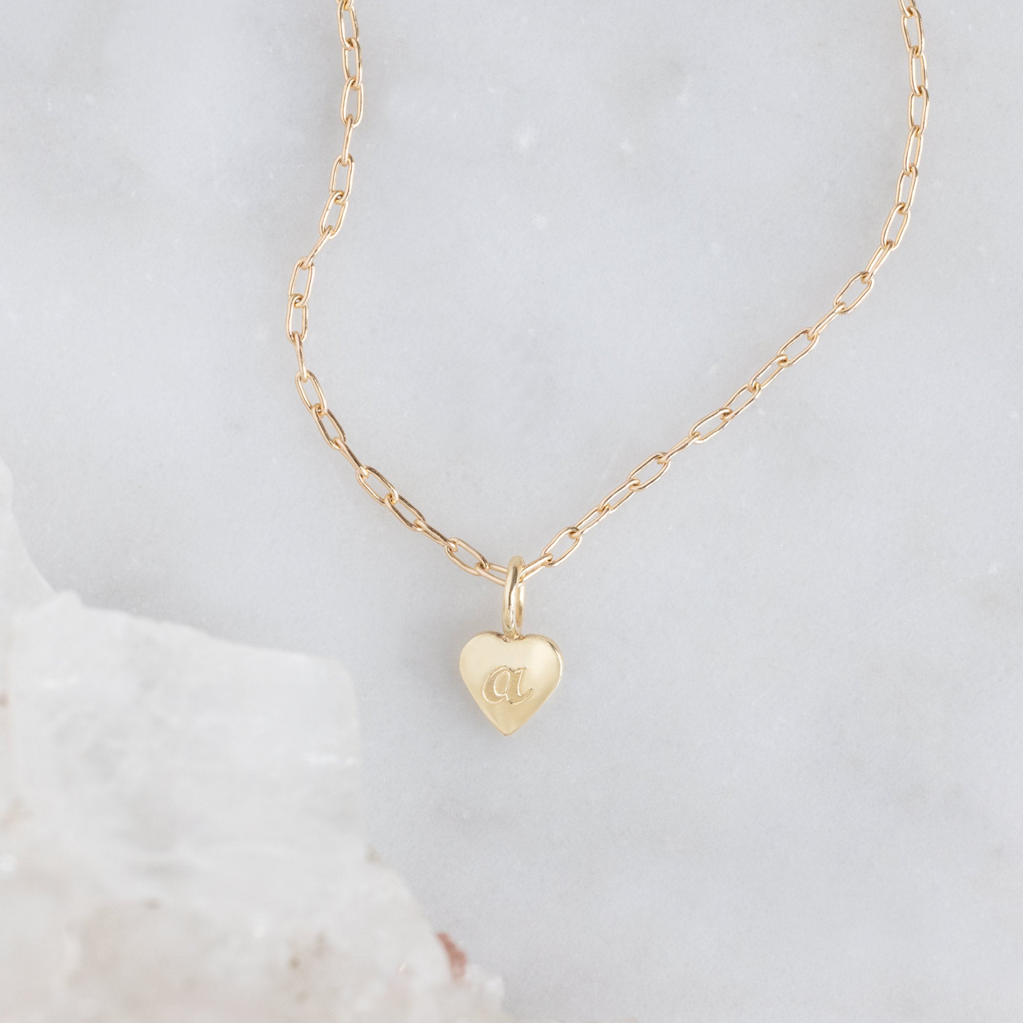 Alexis Russell  Necklaces The Sweetheart Pendant Necklace in Yellow Gold | FREE with Design Consultation