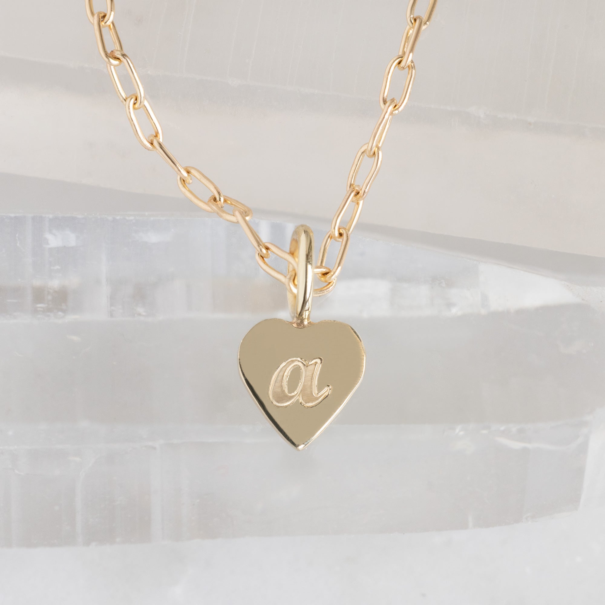 Alexis Russell  Necklaces The Sweetheart Pendant Necklace in Yellow Gold | FREE with Design Consultation