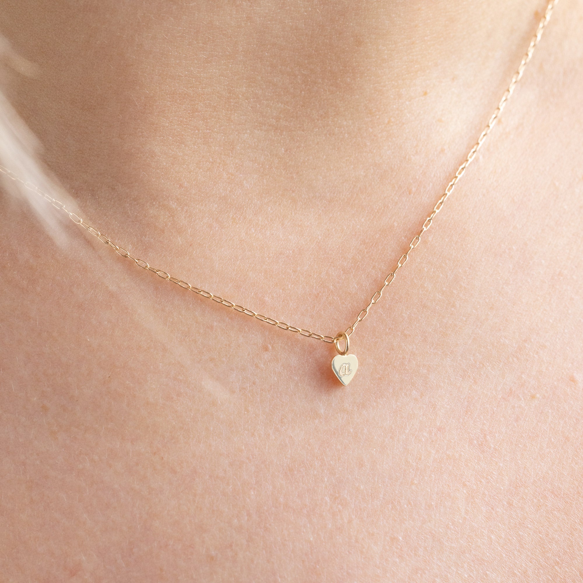 Alexis Russell  Necklaces The Sweetheart Pendant Necklace in Yellow Gold | FREE with Design Consultation