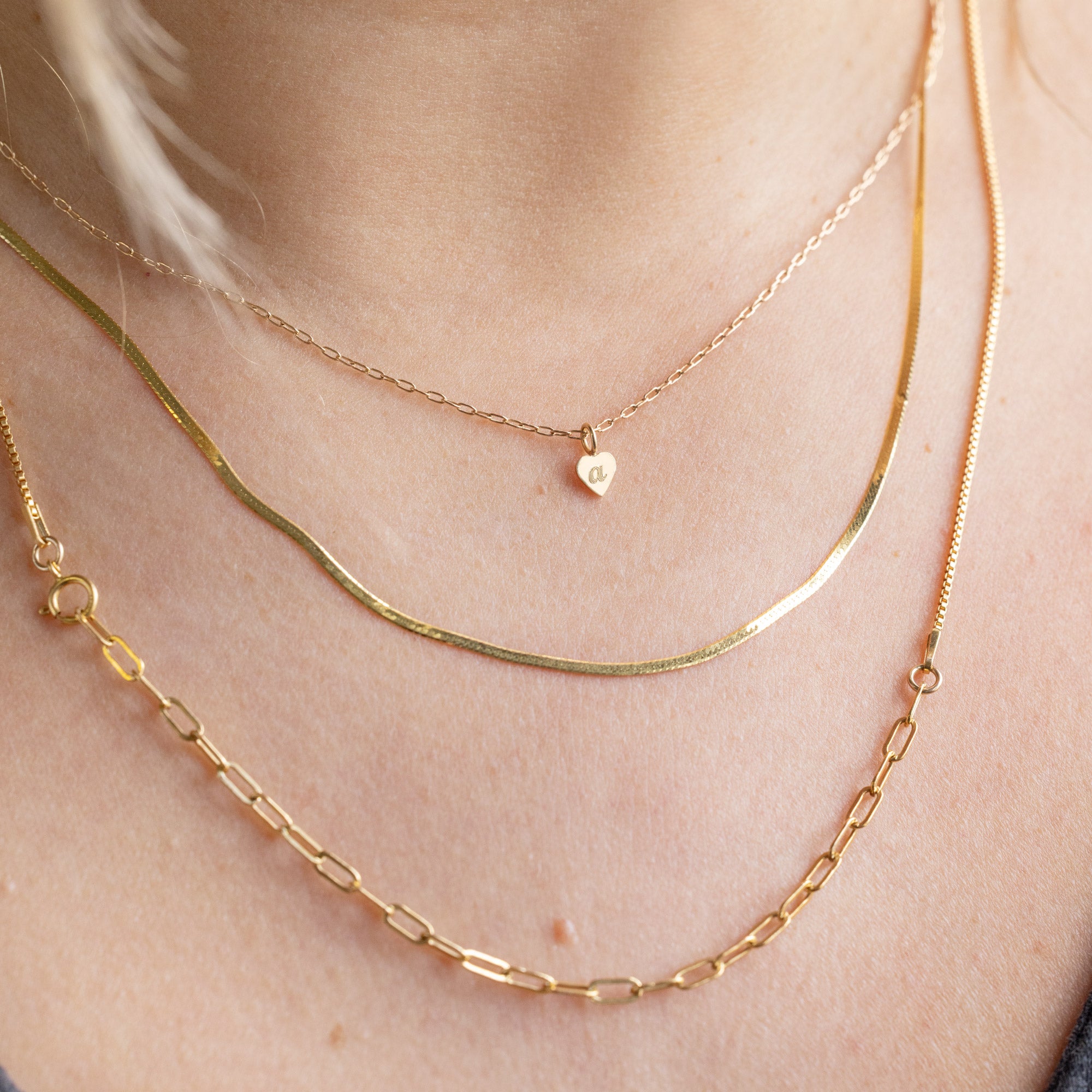 Alexis Russell  Necklaces The Sweetheart Pendant Necklace in Yellow Gold | FREE with Design Consultation