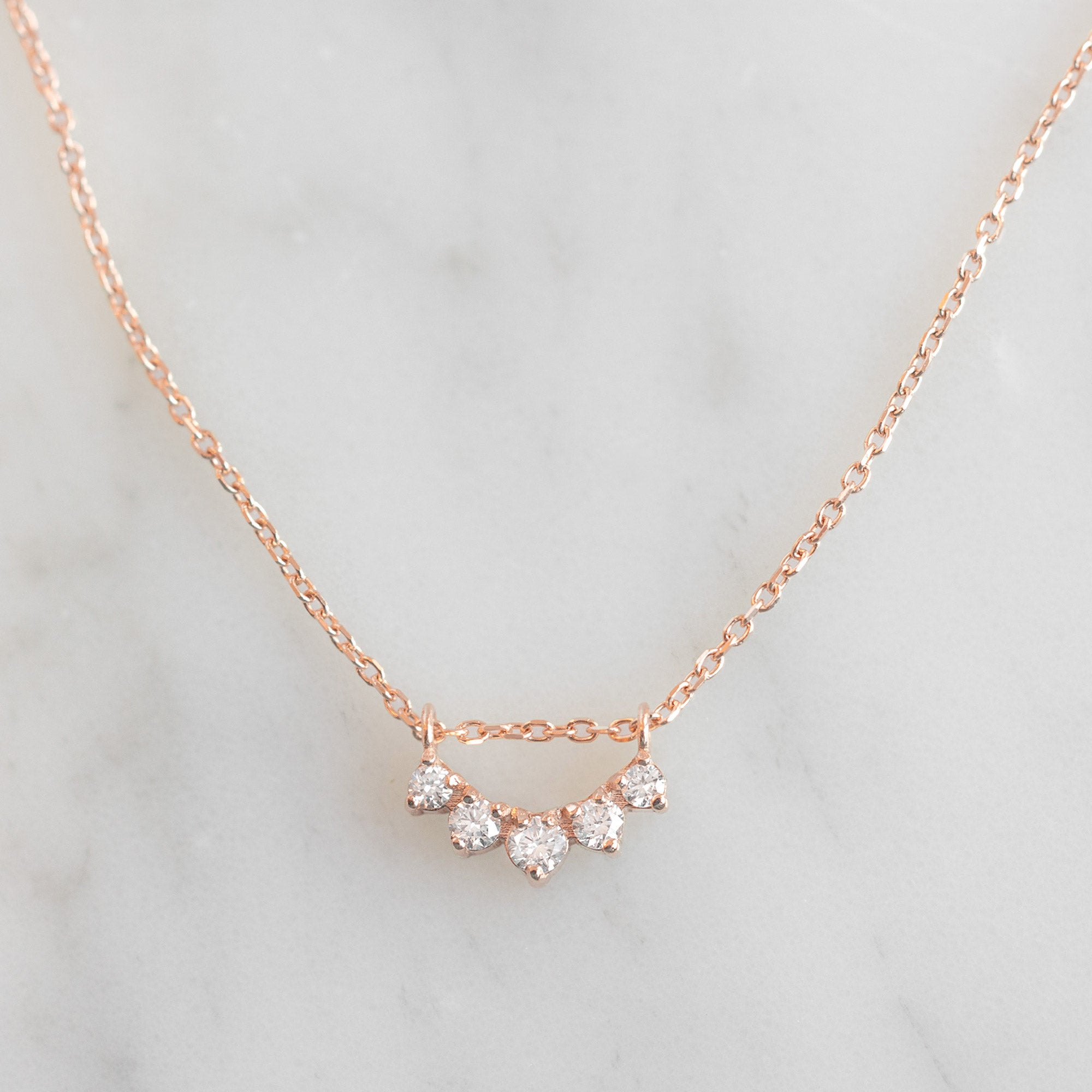 Alexis Russell Necklaces White Diamond Sunburst Necklace | Yellow, Rose or White Gold
