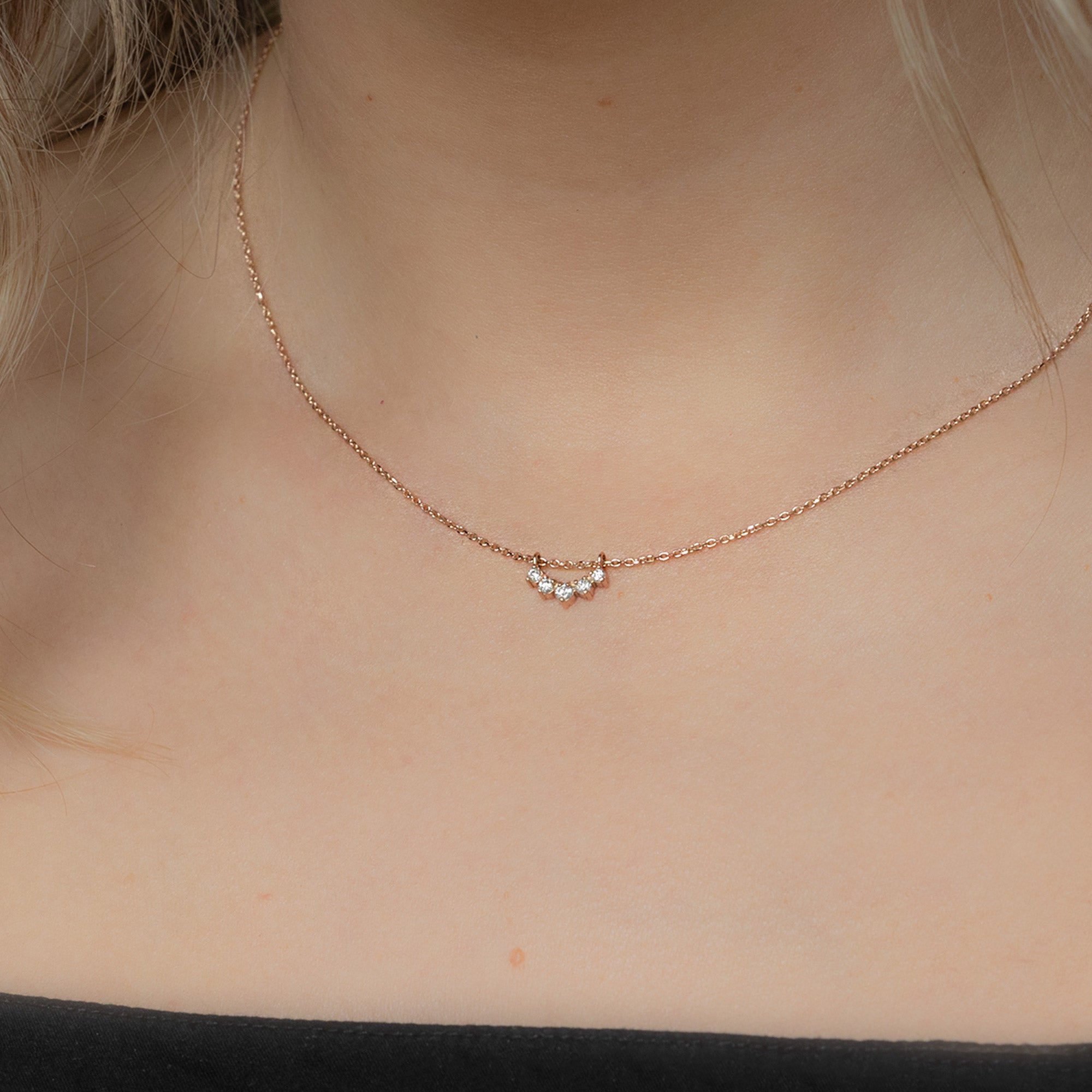 Alexis Russell Necklaces White Diamond Sunburst Necklace | Yellow, Rose or White Gold