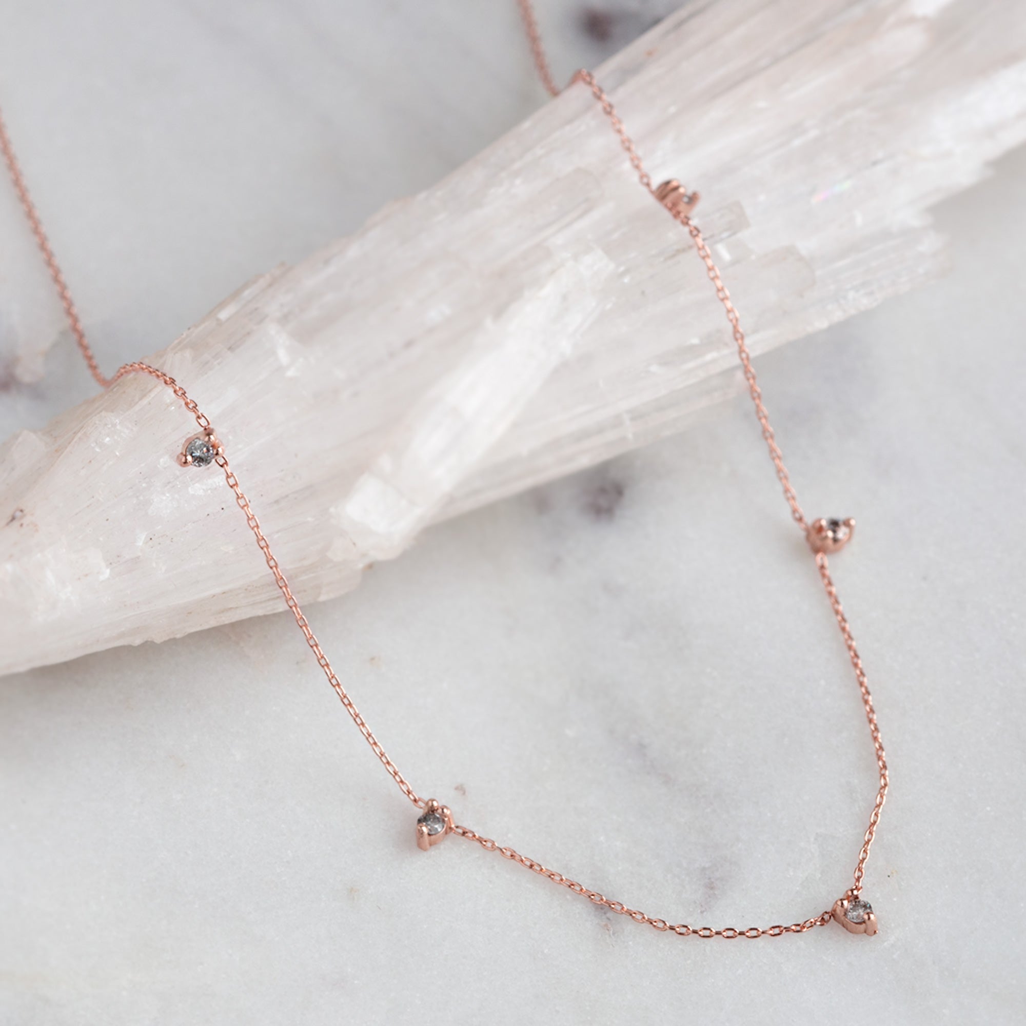 Alexis Russell Necklaces The Diamond Sunburst Necklace | Yellow, Rose or White Gold