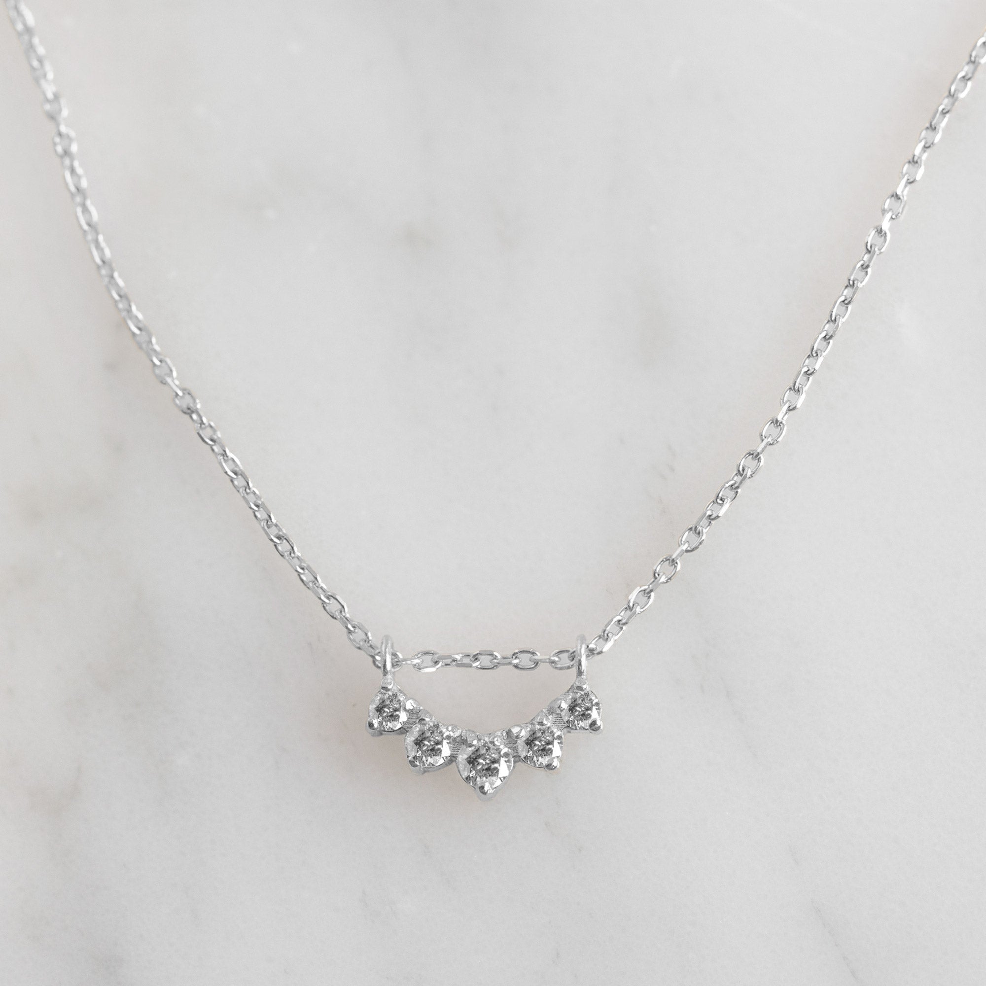 Alexis Russell Necklaces Salt and Pepper Diamond Sunburst Necklace | Yellow, Rose or White Gold