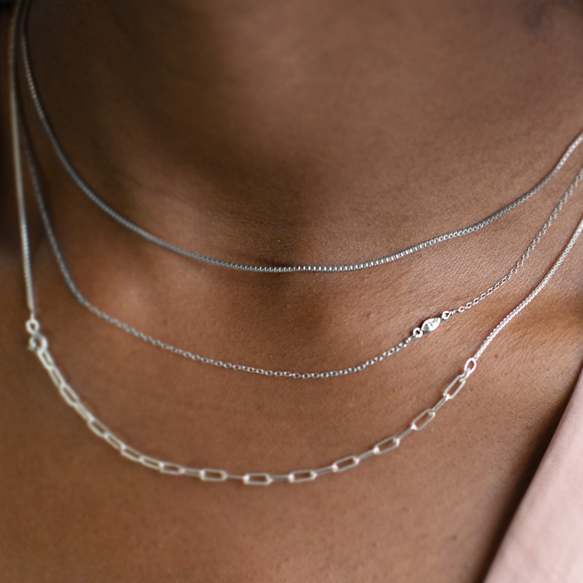 Alexis Russell Necklaces The Asymmetrical White Diamond Eye Necklace | White Gold