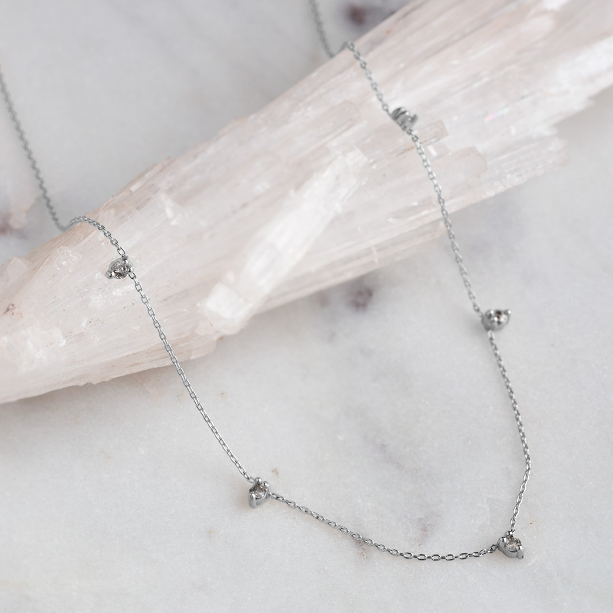 Alexis Russell Necklaces The Diamond Sunburst Necklace | Yellow, Rose or White Gold