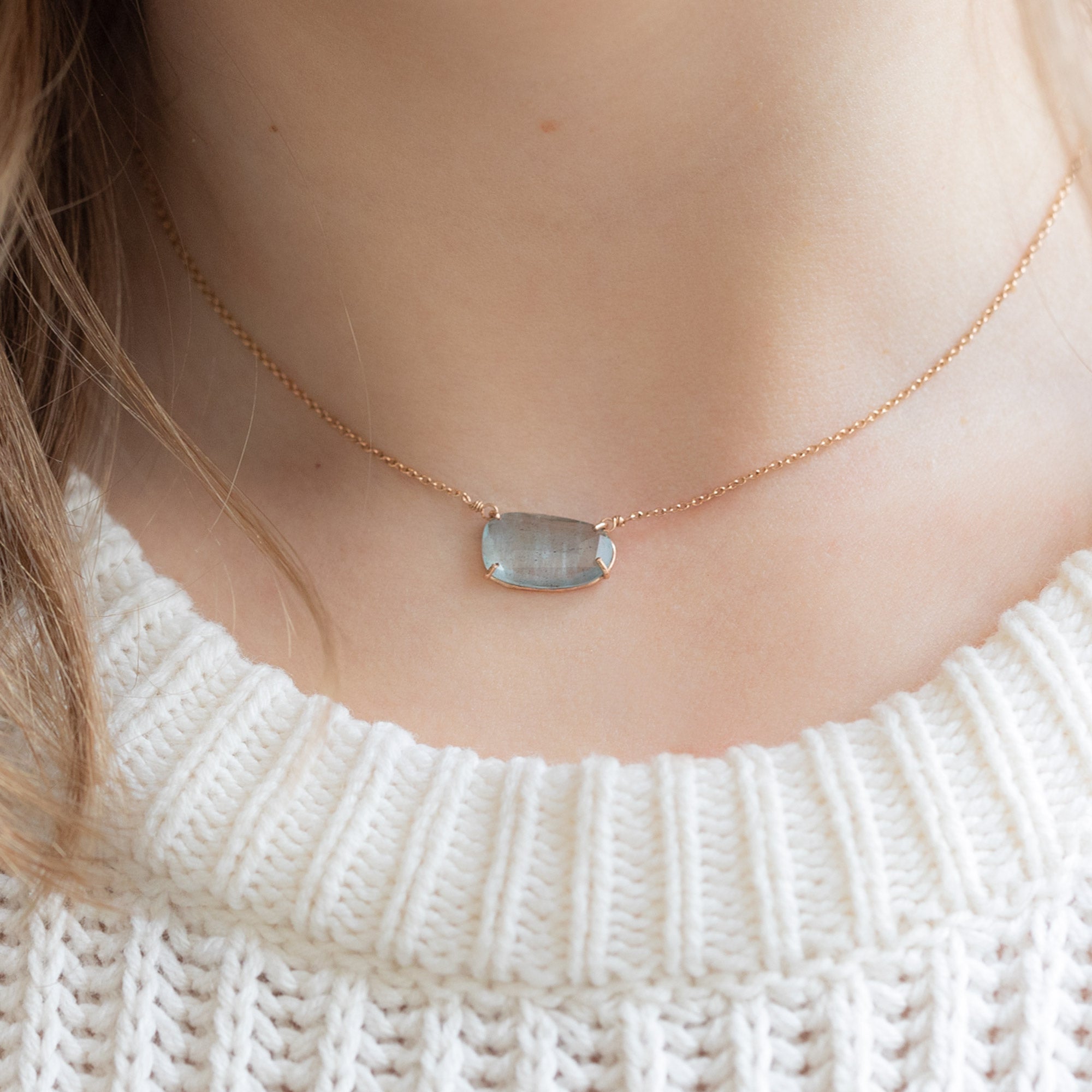 Alexis Russell Necklaces One of a Kind Sapphire Necklace | Choose Your Stone