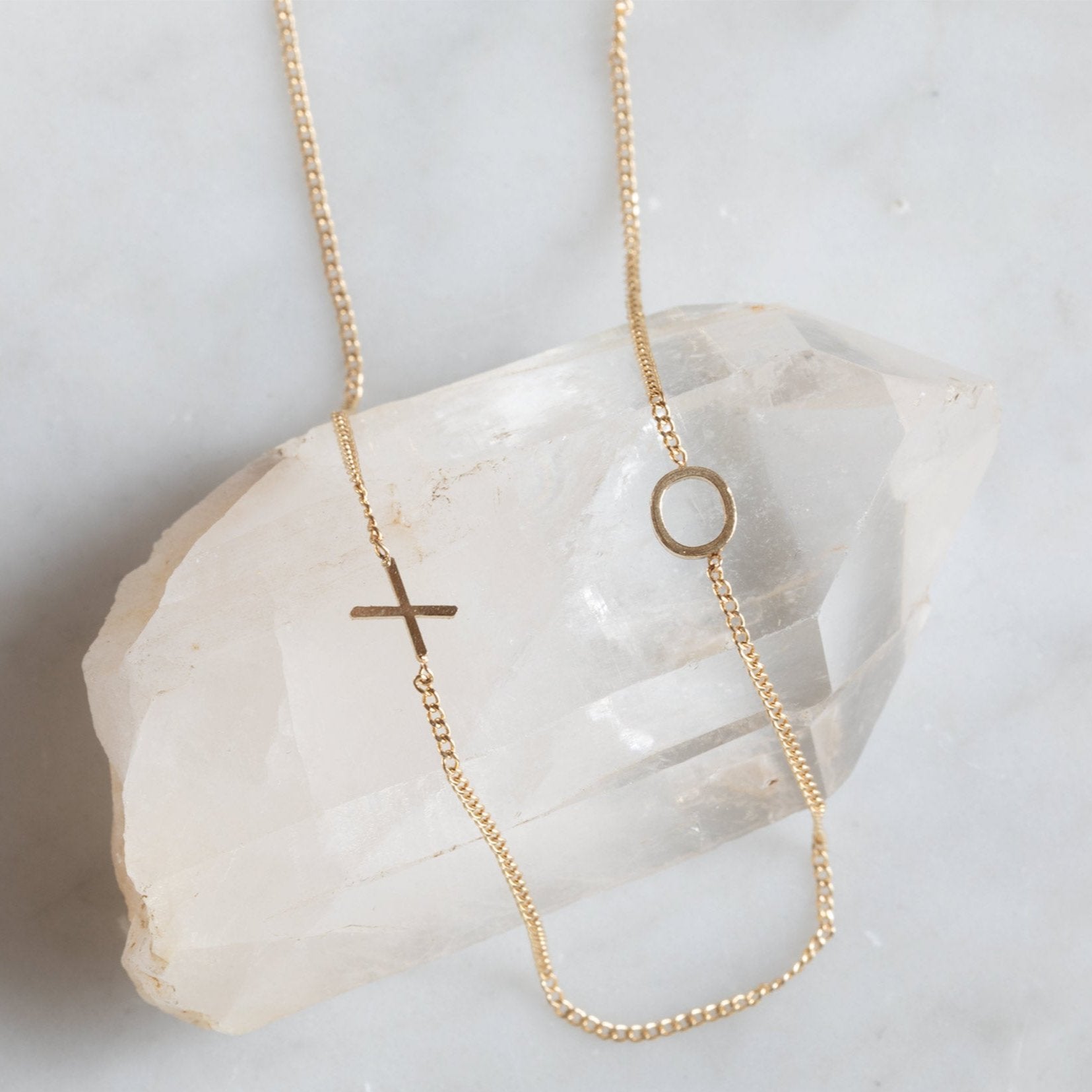 Alexis Russell Necklaces The XO' Necklace | Yellow, Rose or Sterling Silver