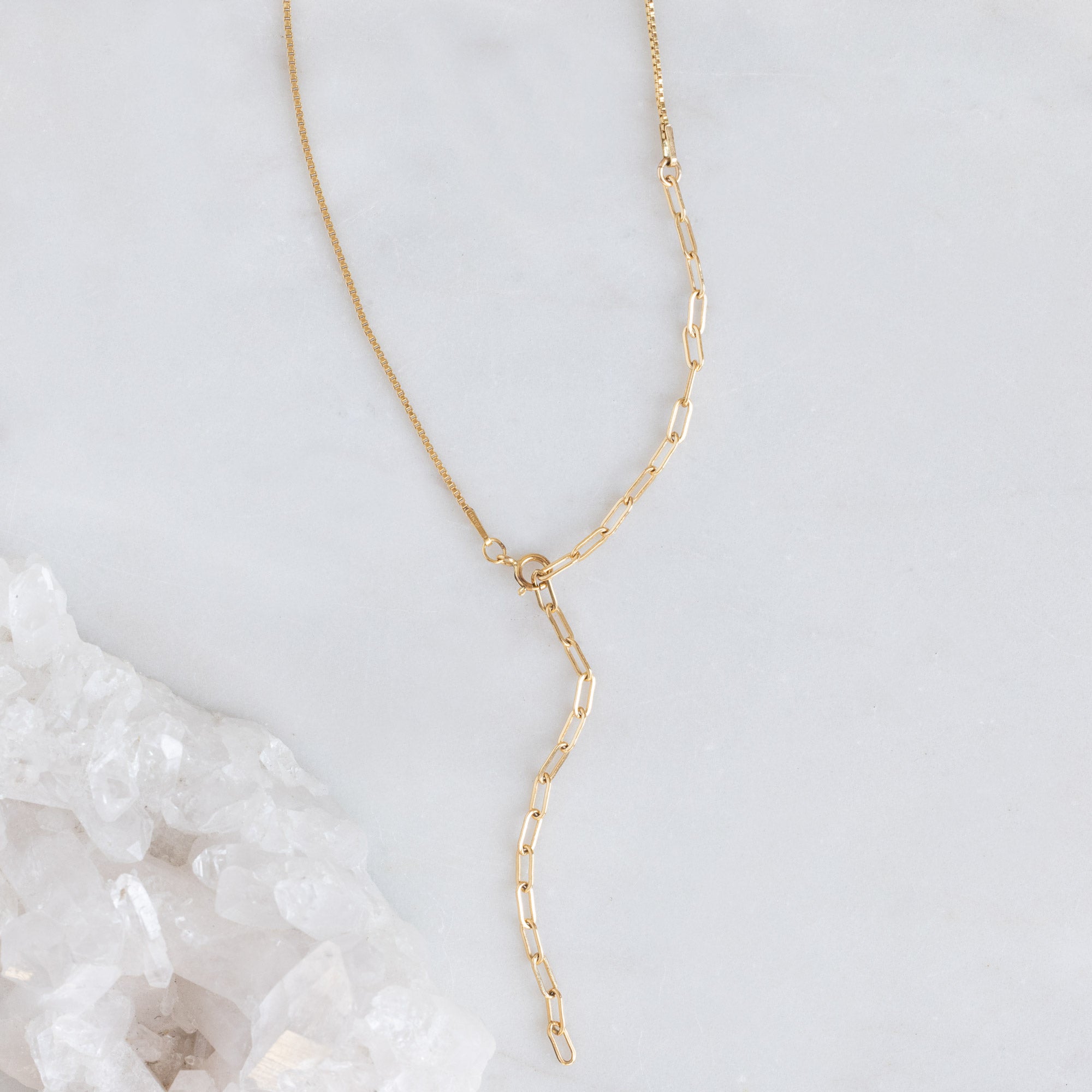 Alexis Russell Necklaces The 4-in-1 Cable Chain Necklace | Yellow, Rose, White or Sterling Silver