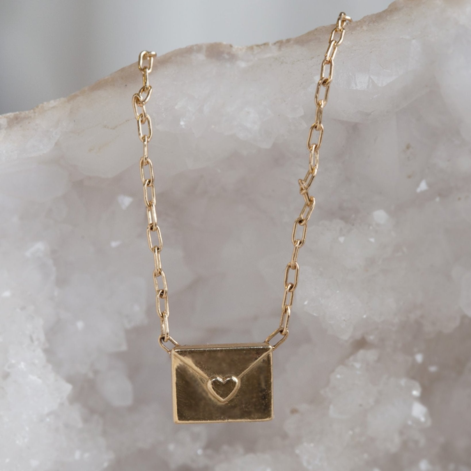 Alexis Russell Necklaces The Loveletter Necklace | Yellow, Rose or Sterling Silver