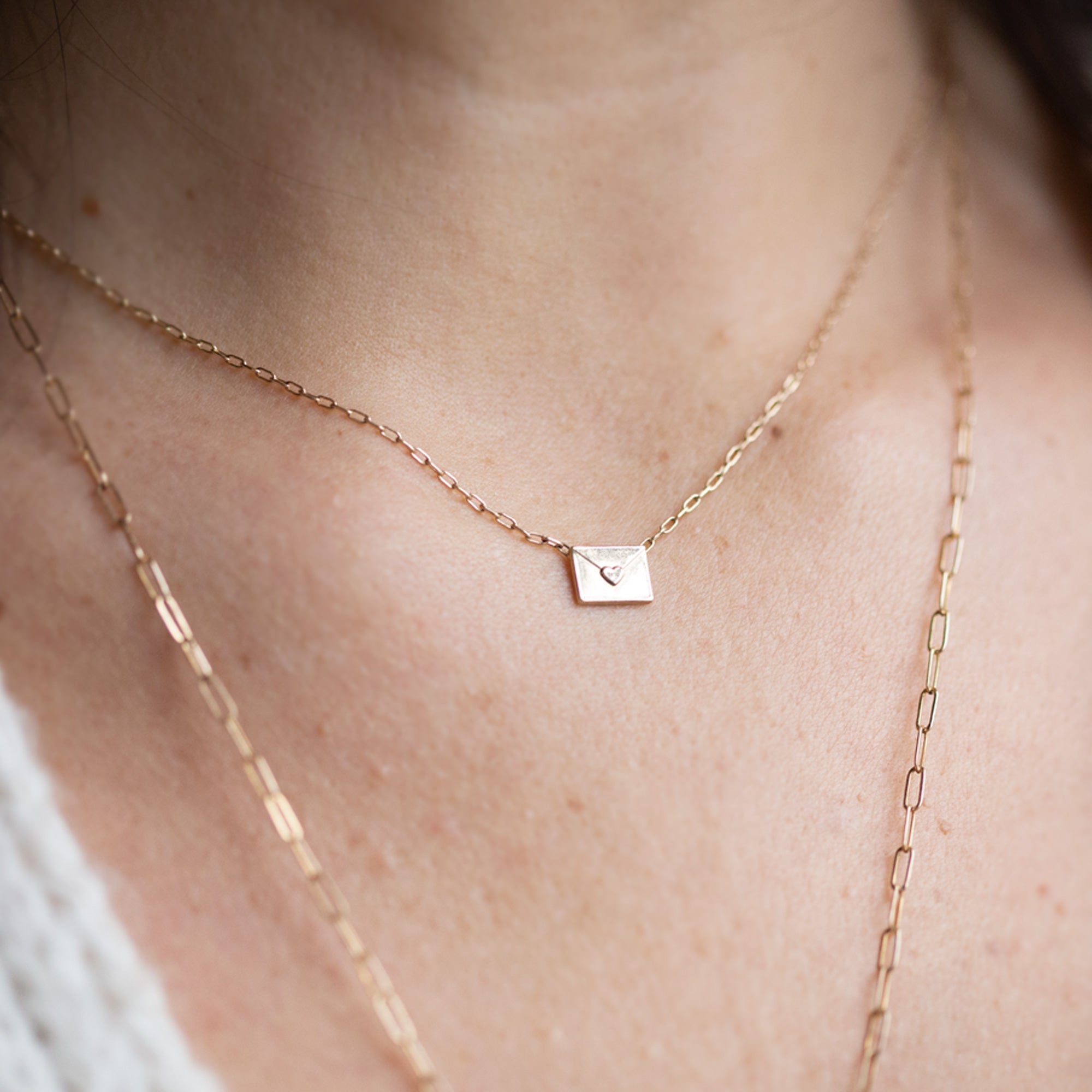 Alexis Russell Necklaces The Loveletter Necklace | Yellow, Rose or Sterling Silver