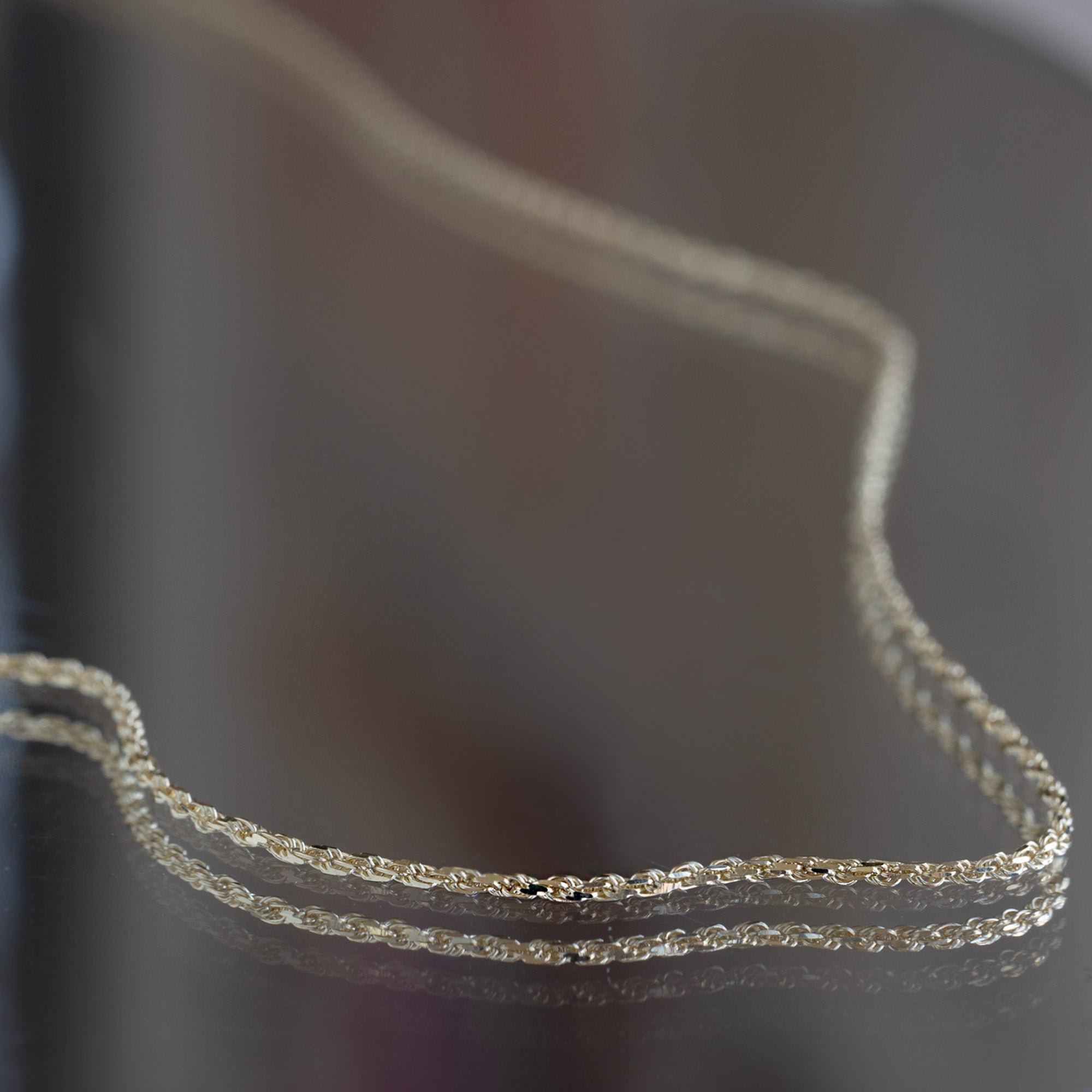 Alexis Russell Necklaces The Boyfriend Rope Chain Necklace | Yellow, Rose or White Gold