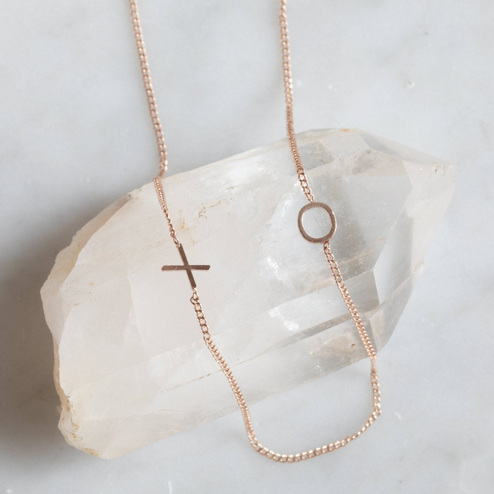 Alexis Russell Necklaces The XO' Necklace | Yellow, Rose or Sterling Silver