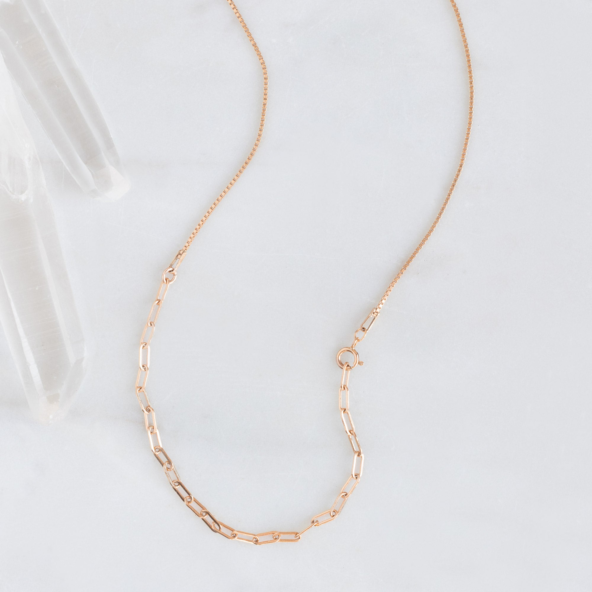 Alexis Russell Necklaces The 4-in-1 Cable Chain Necklace | Yellow, Rose, White or Sterling Silver