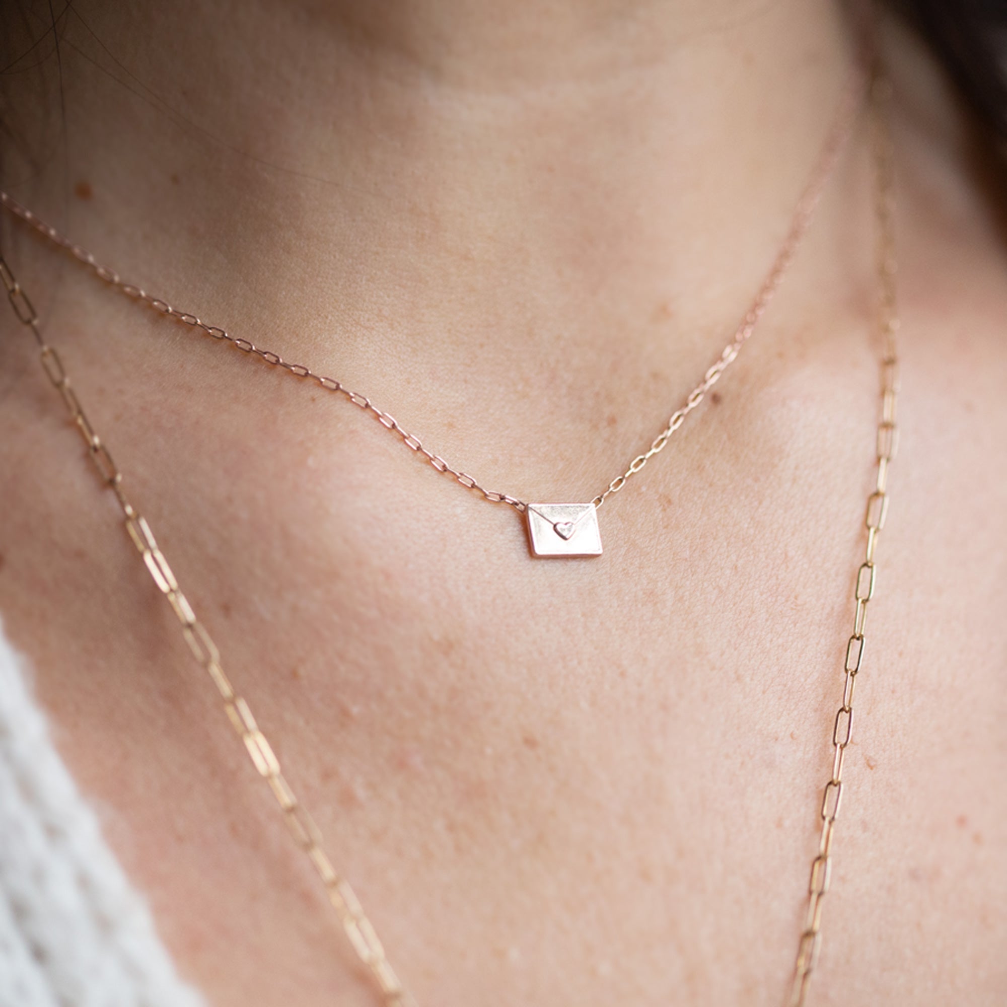 Alexis Russell Necklaces The Loveletter Necklace | Yellow, Rose or Sterling Silver
