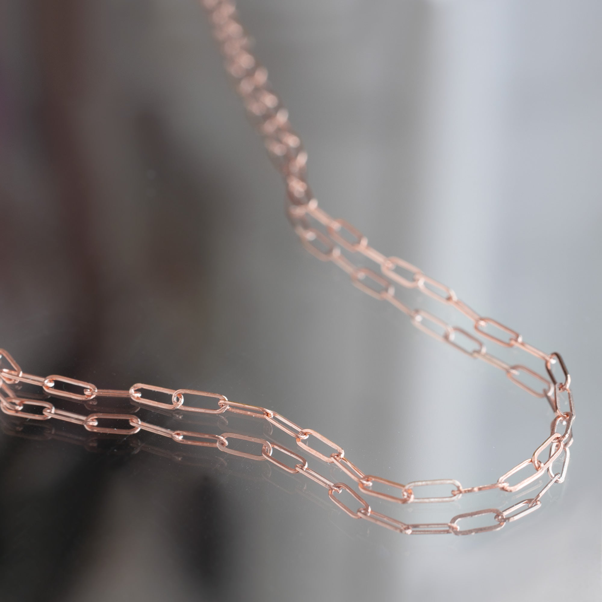 Alexis Russell Necklaces The Drawn Cable Link Chain Necklace | Yellow, Rose or White Gold