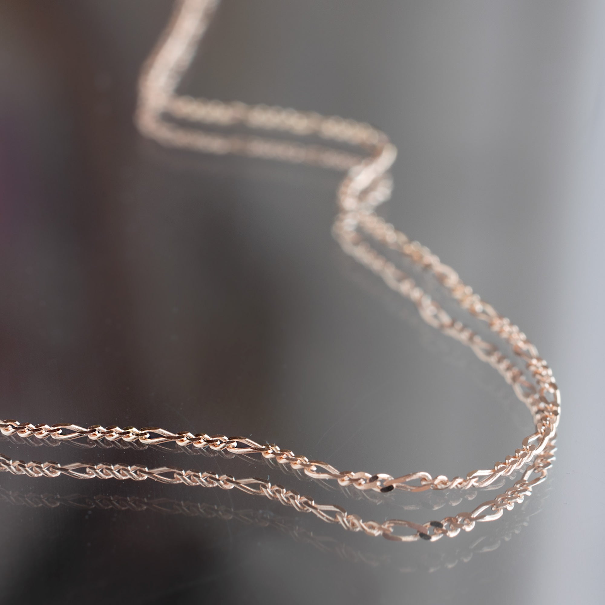 Alexis Russell Necklaces The Figaro Chain Necklace | Yellow, Rose or White Gold