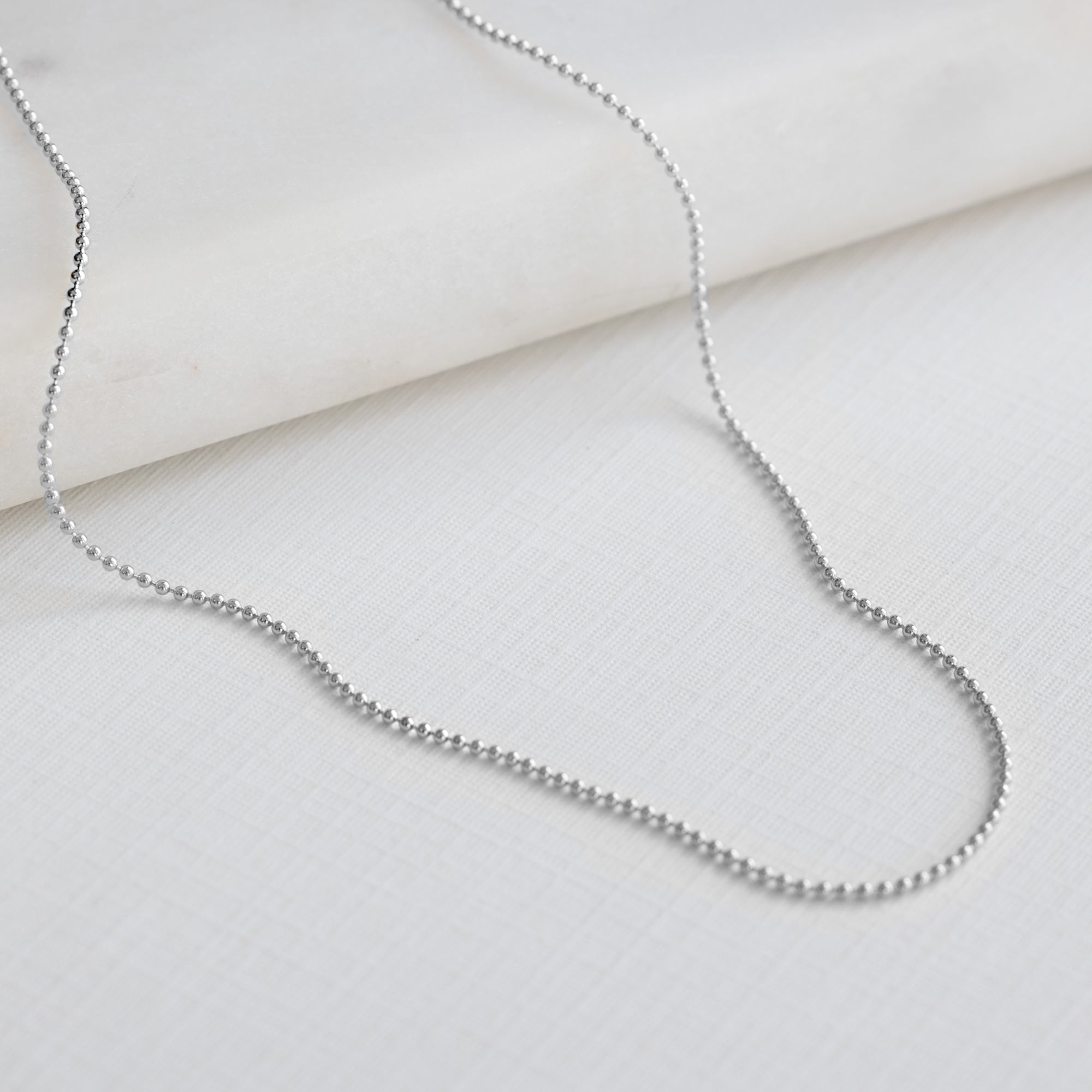 Alexis Russell Necklaces The Bead Chain Necklace | Yellow, Rose or White Gold