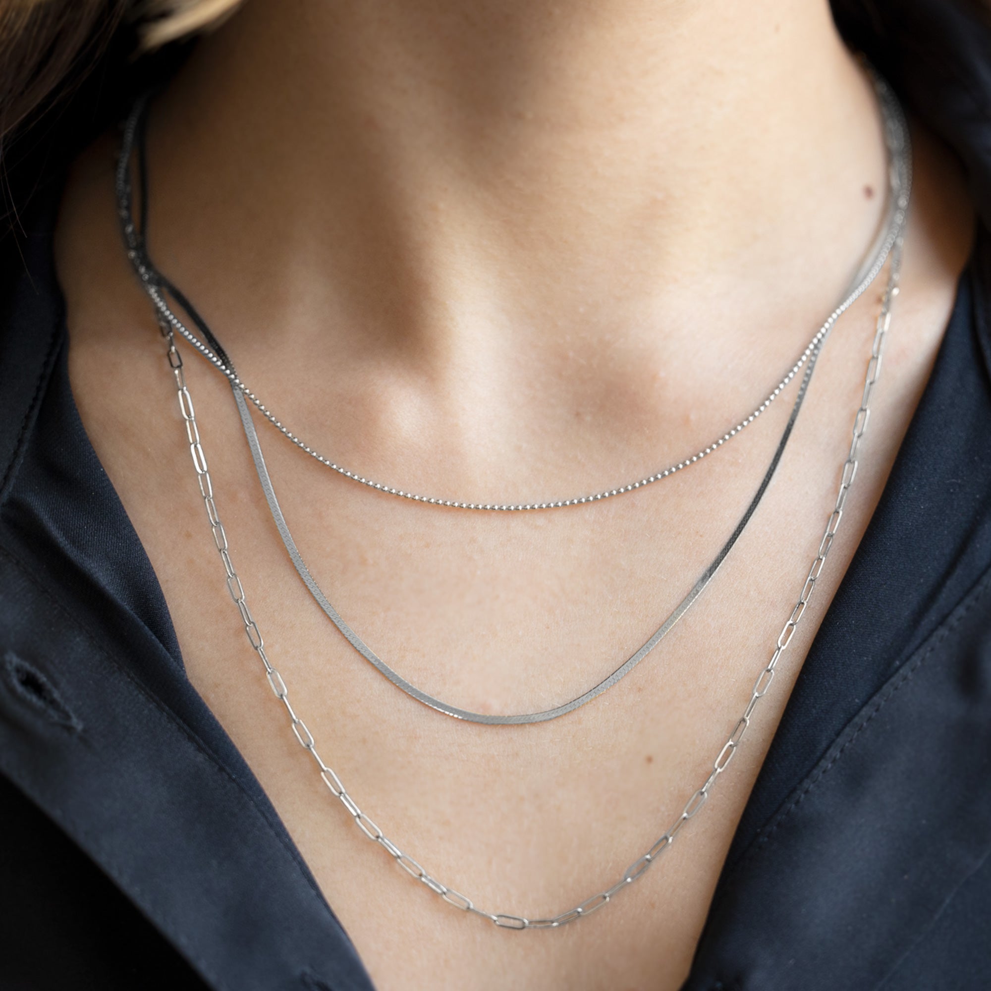 Alexis Russell Necklaces The Drawn Cable Link Chain Necklace | Yellow, Rose or White Gold